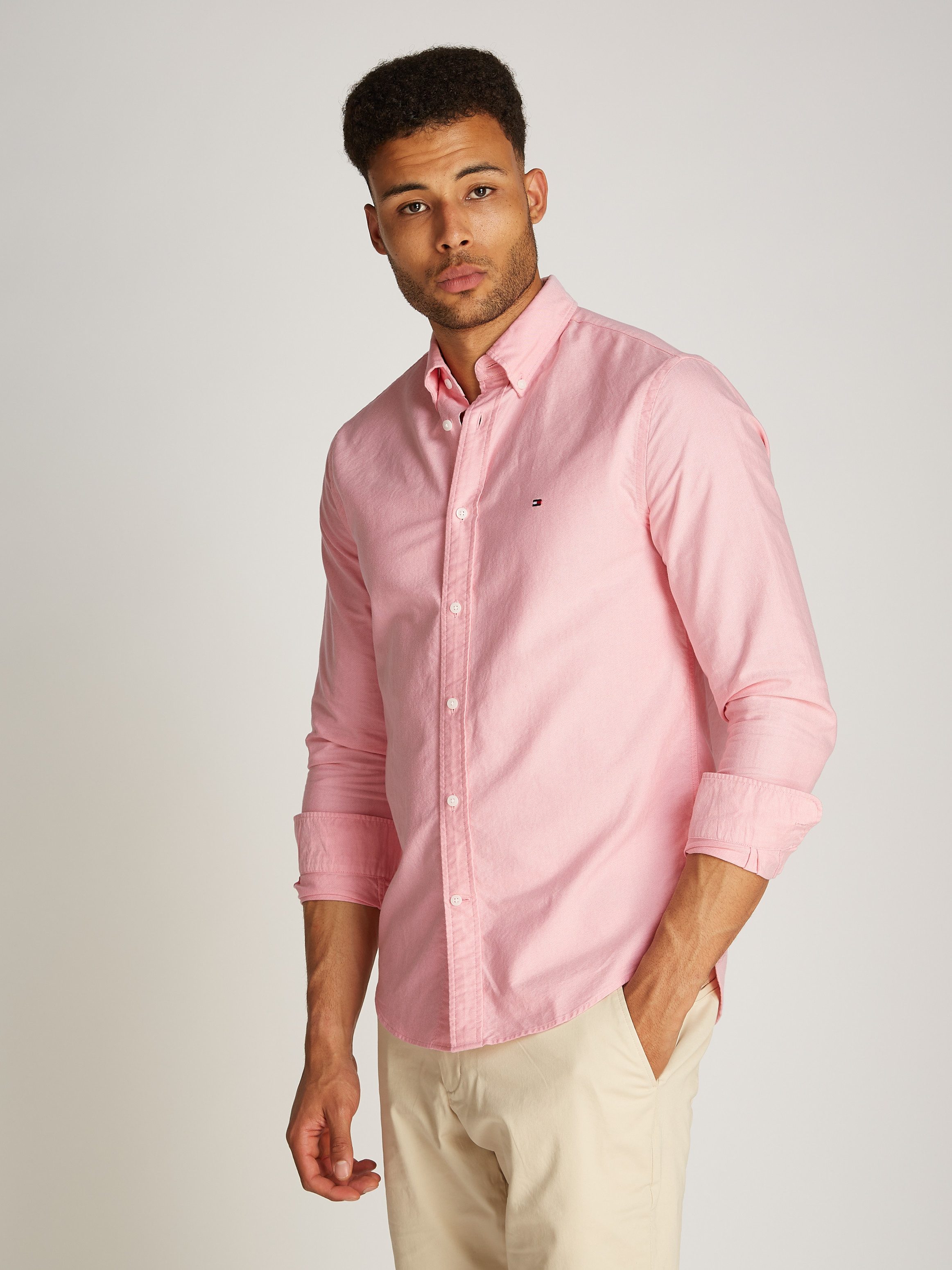 Tommy Hilfiger Overhemd met lange mouwen SOLID HERITAGE OXFORD RF SHIRT