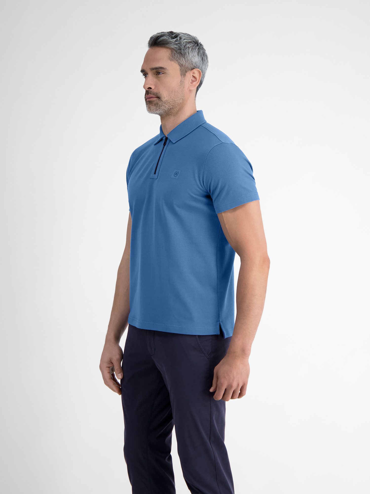 Lerros Poloshirt LERROS heren poloshirt met ritskraag