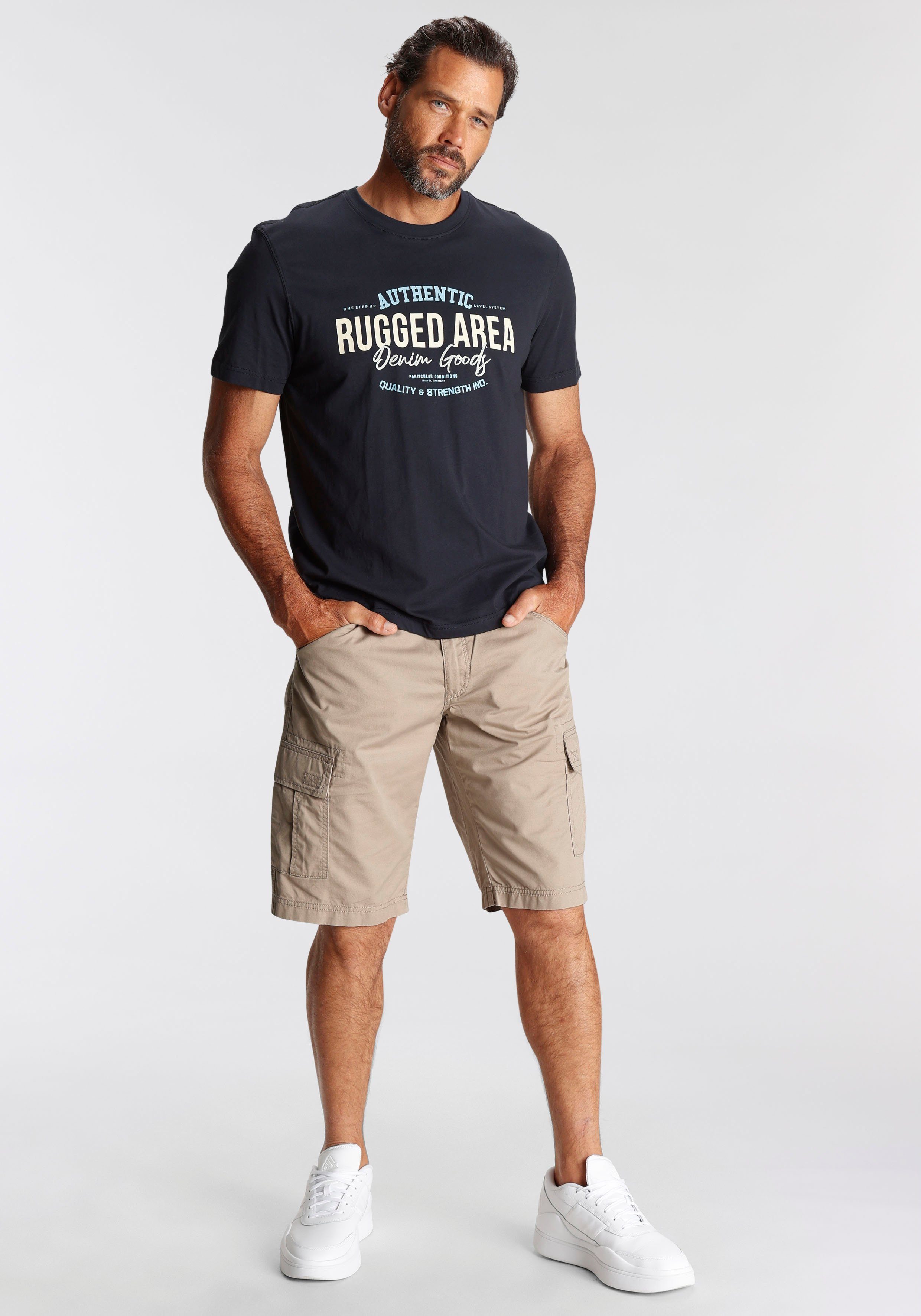 Man's World T-shirt Korte mouwen regular fit met print ronde hals