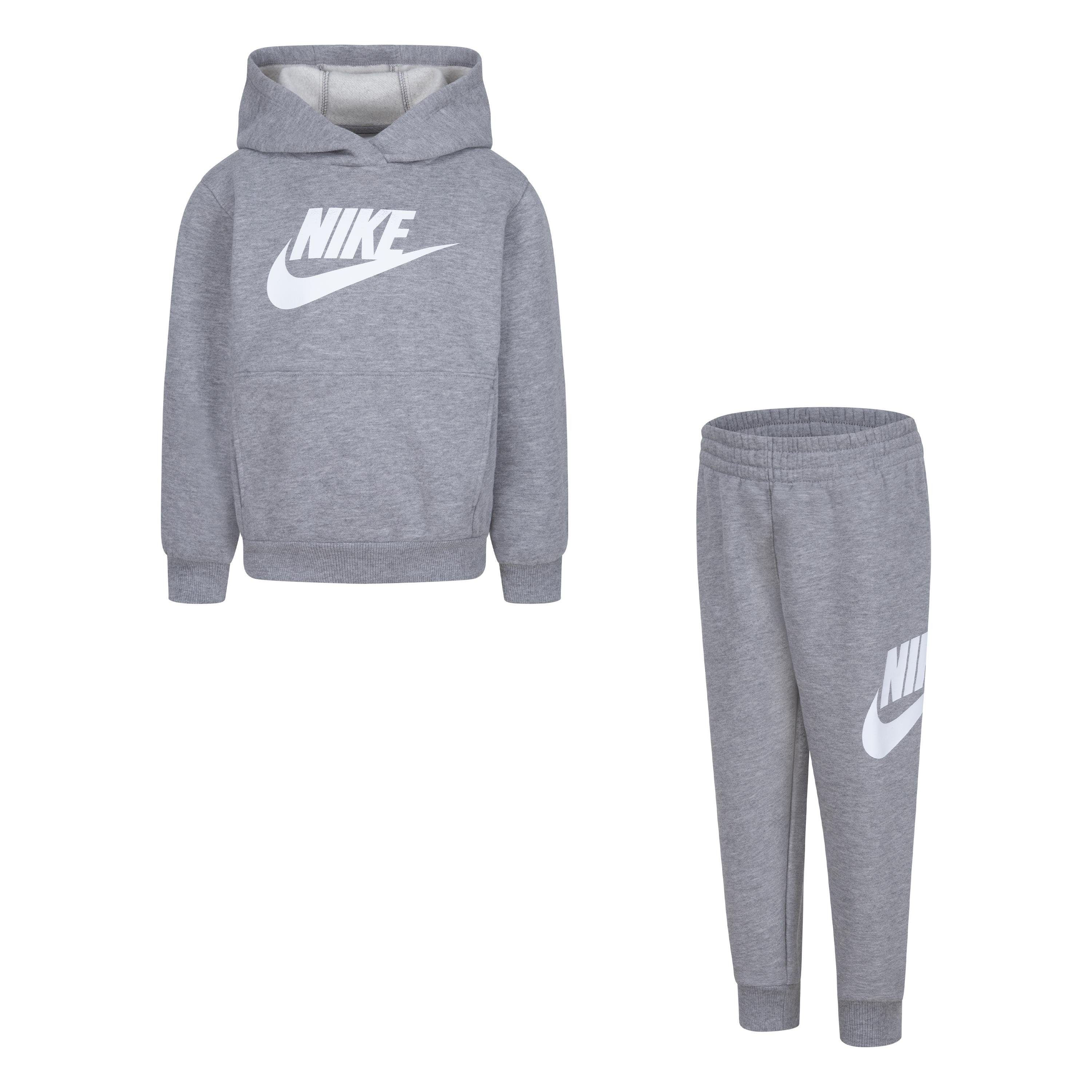 Nike Sportswear Joggingpak NKN CLUB FLEECE SET (set, 2-delig) jongens joggingpakken maat 3 (98) grijs