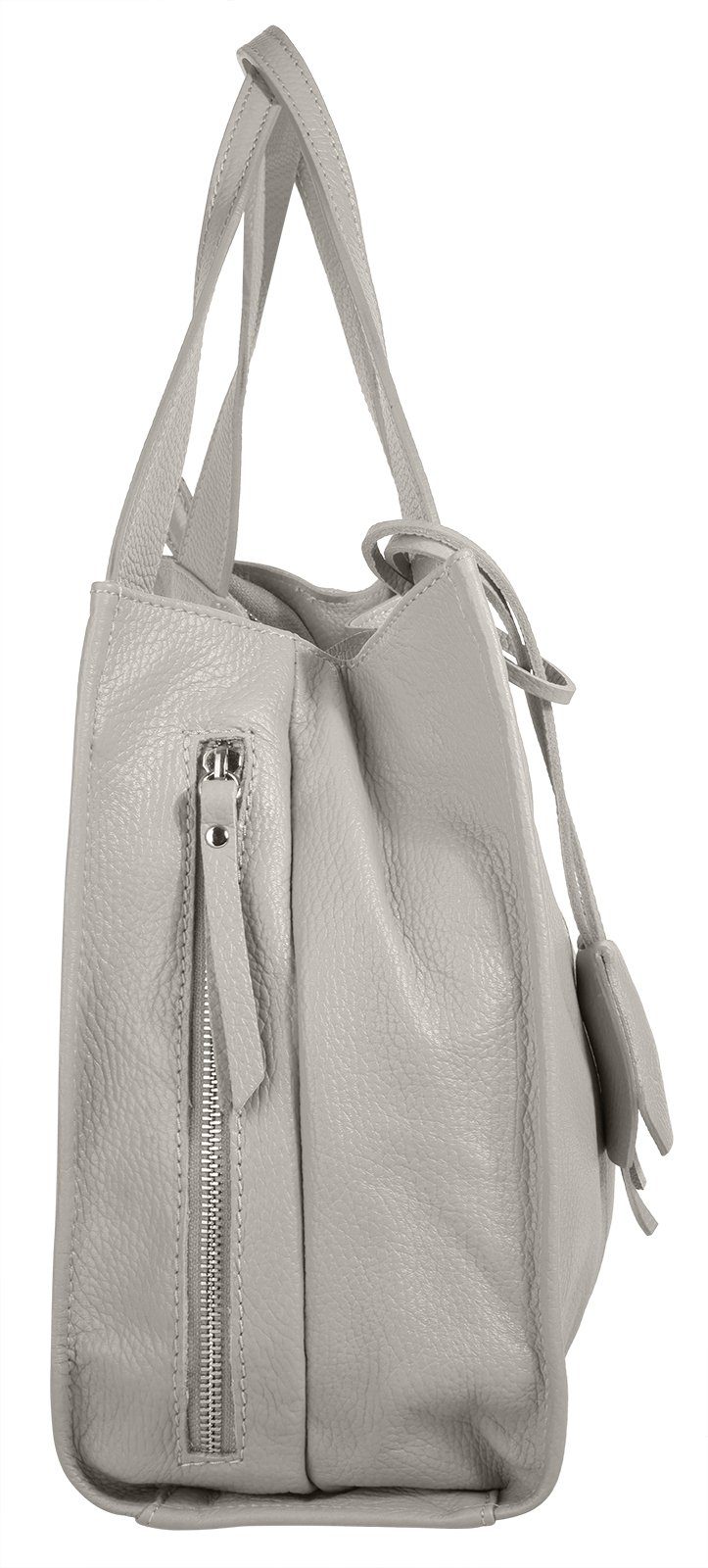 Cluty Shopper echt leer, made in italy