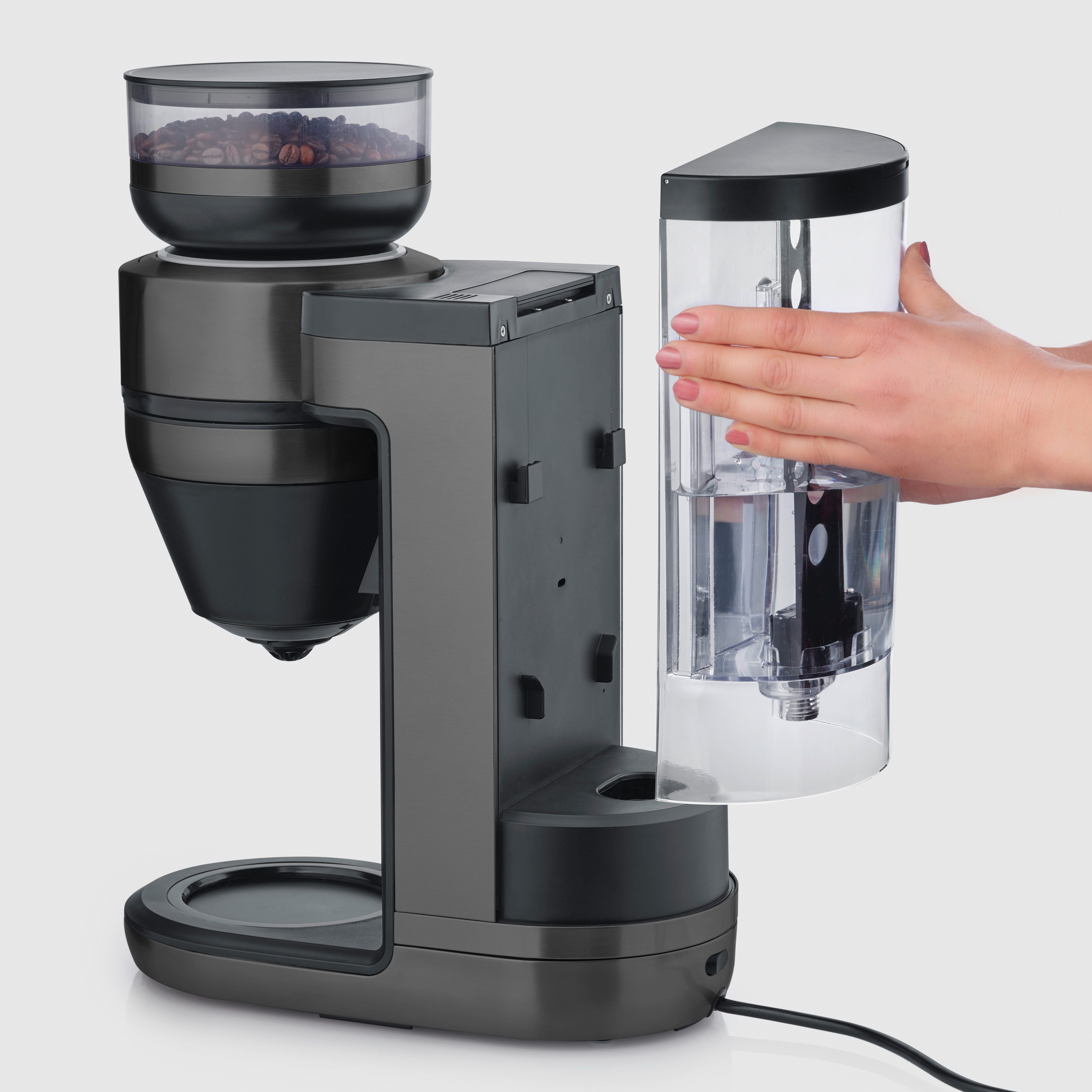 Severin Koffiezetapparaat met bonenmaler KA 4854 Filterkaffee-Vollautomat FILKA 2.0 Glas
