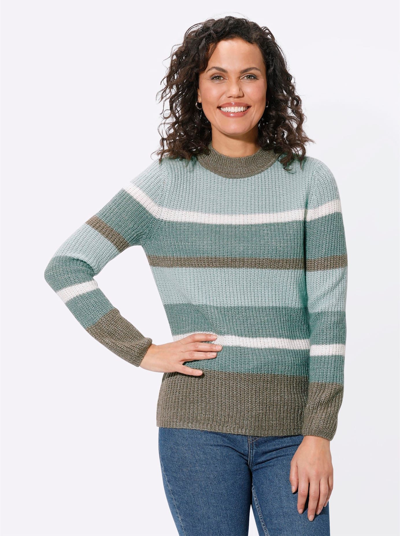 Casual Looks Trui met staande kraag Trui