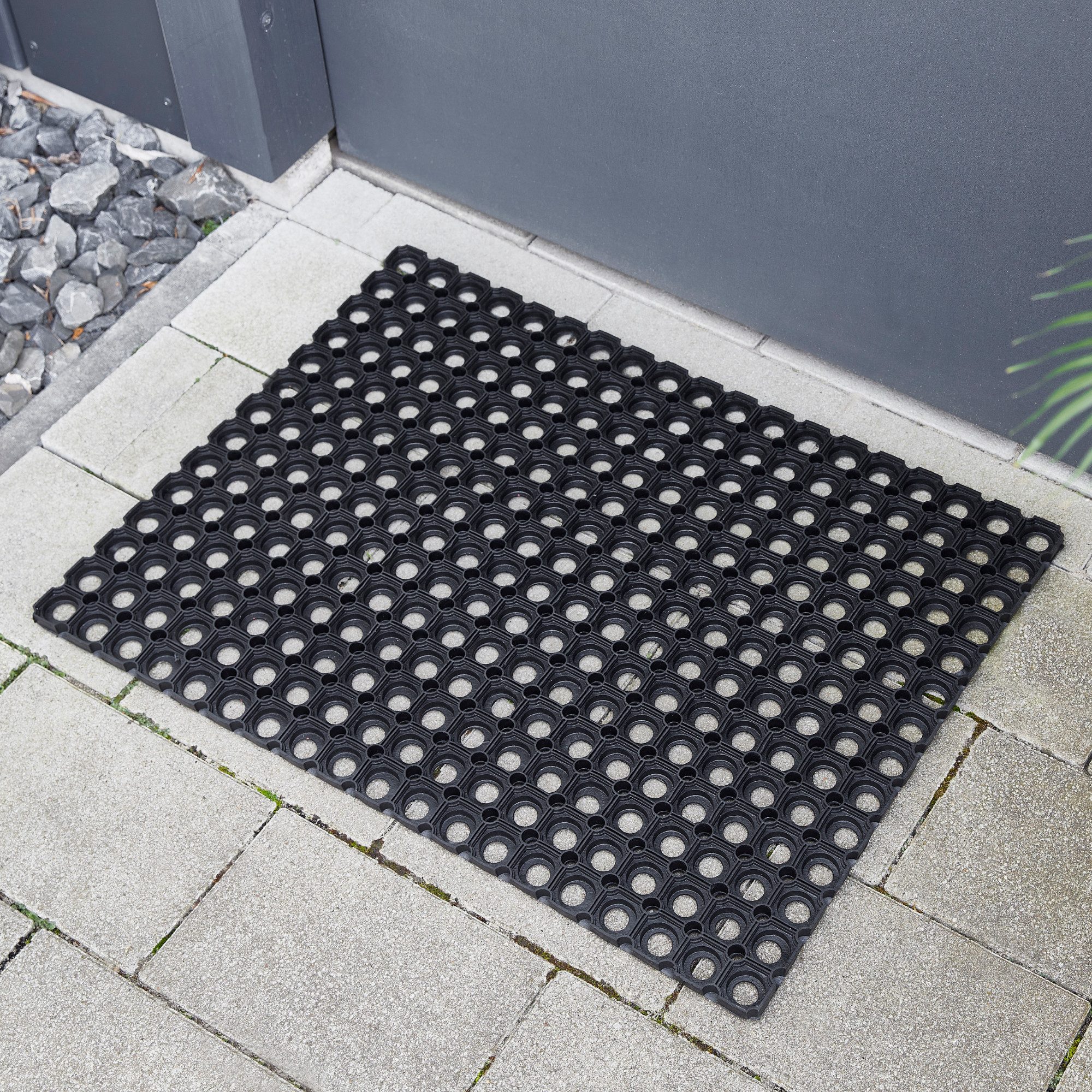 Andiamo Mat Rubber ringmat Inloopmat, geschikt voor binnen en buiten, bijzonder robuust