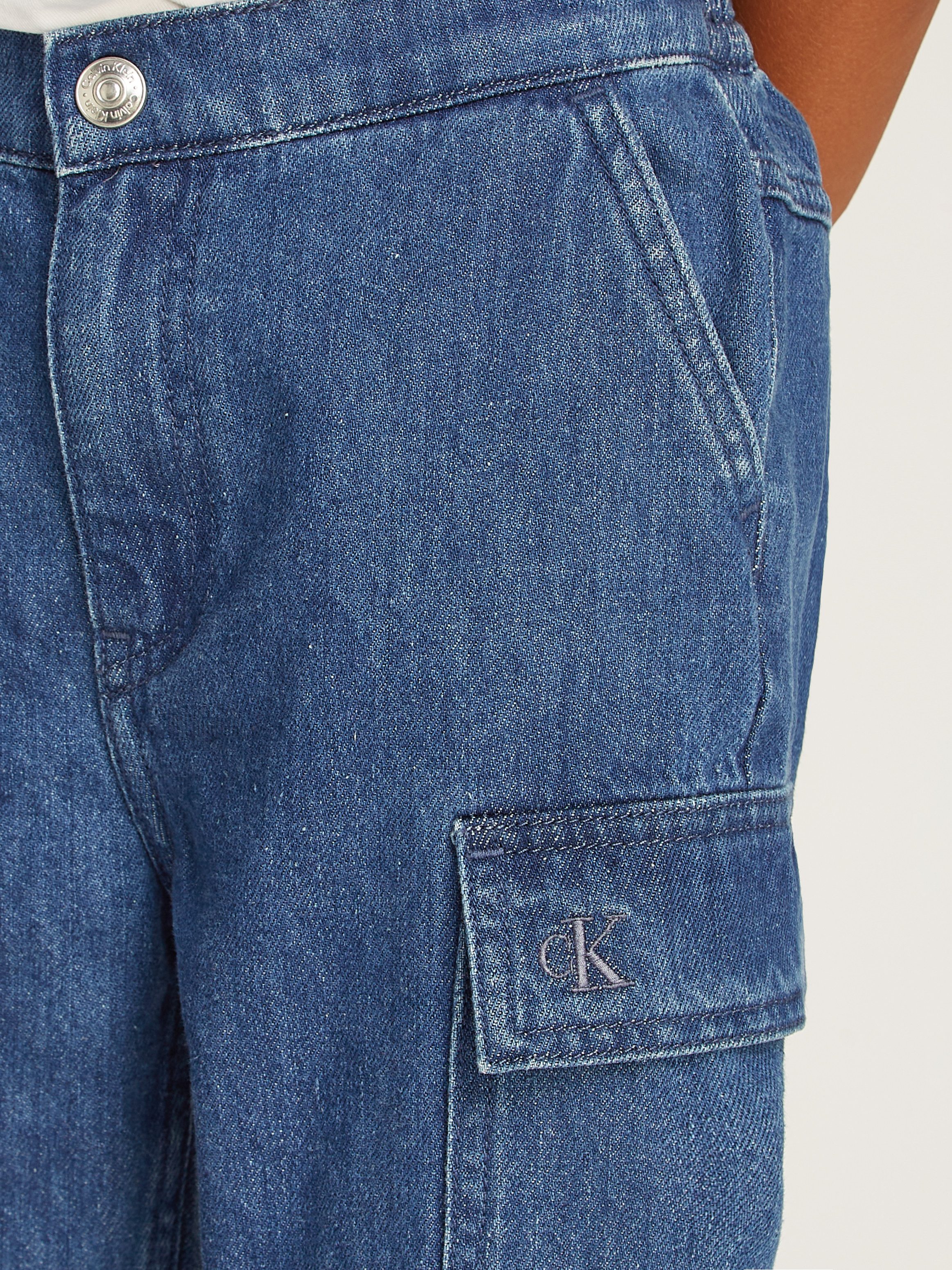 Calvin Klein Joggingbroek VIBRANT BLUE DENIM JOGGER