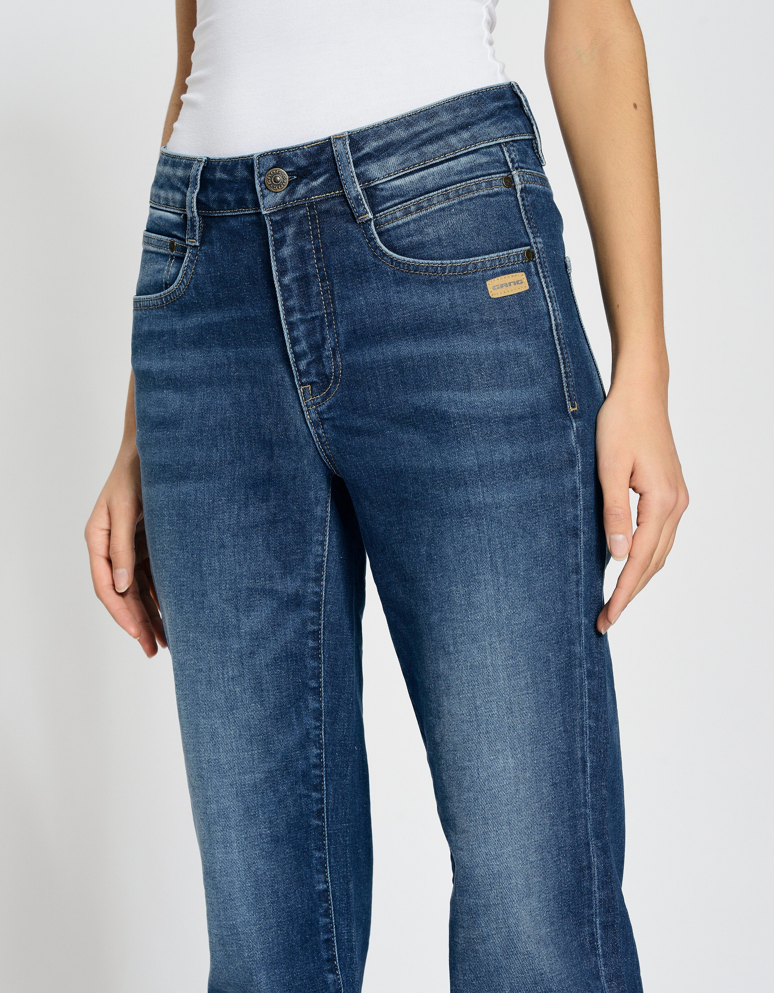 GANG Straight jeans 94SOLEY exclusief ontwerp zonder opgerolde pijpen