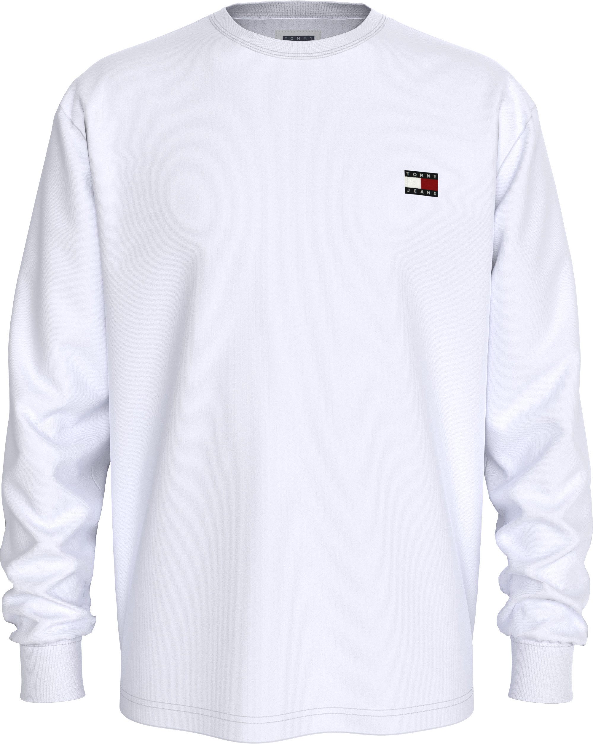 TOMMY JEANS Shirt met lange mouwen TJM REG BADGE LS TEE met borduursel