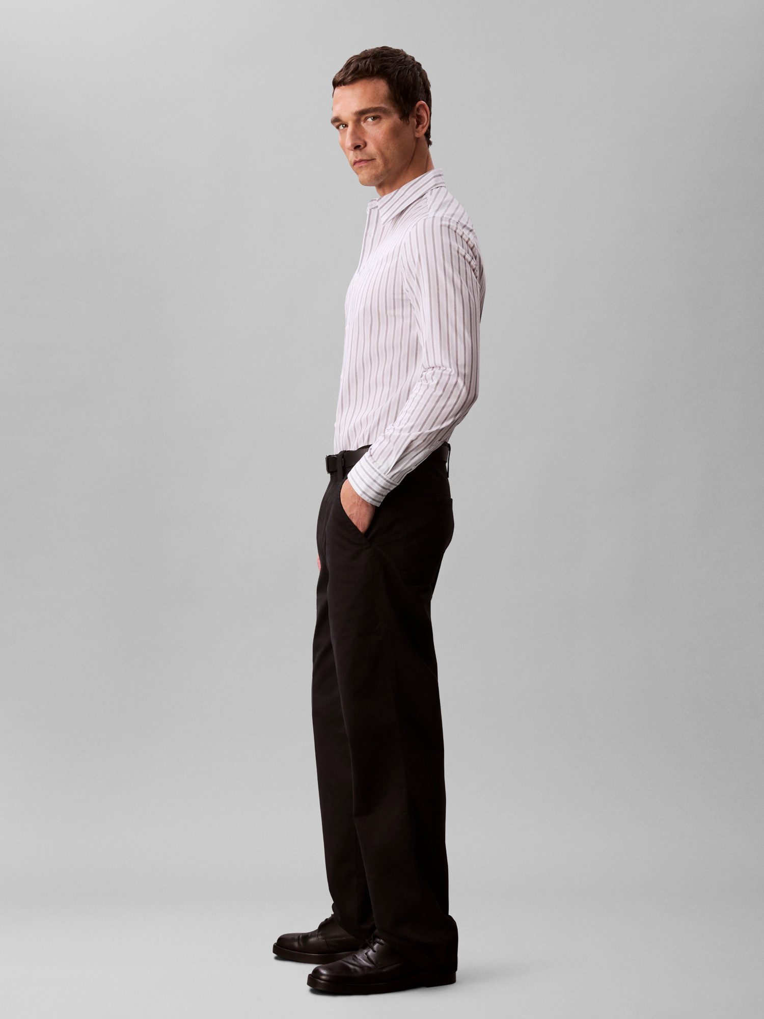 Calvin Klein Businessoverhemd LS MULTI STRIPE STRETCH SLIM SHI