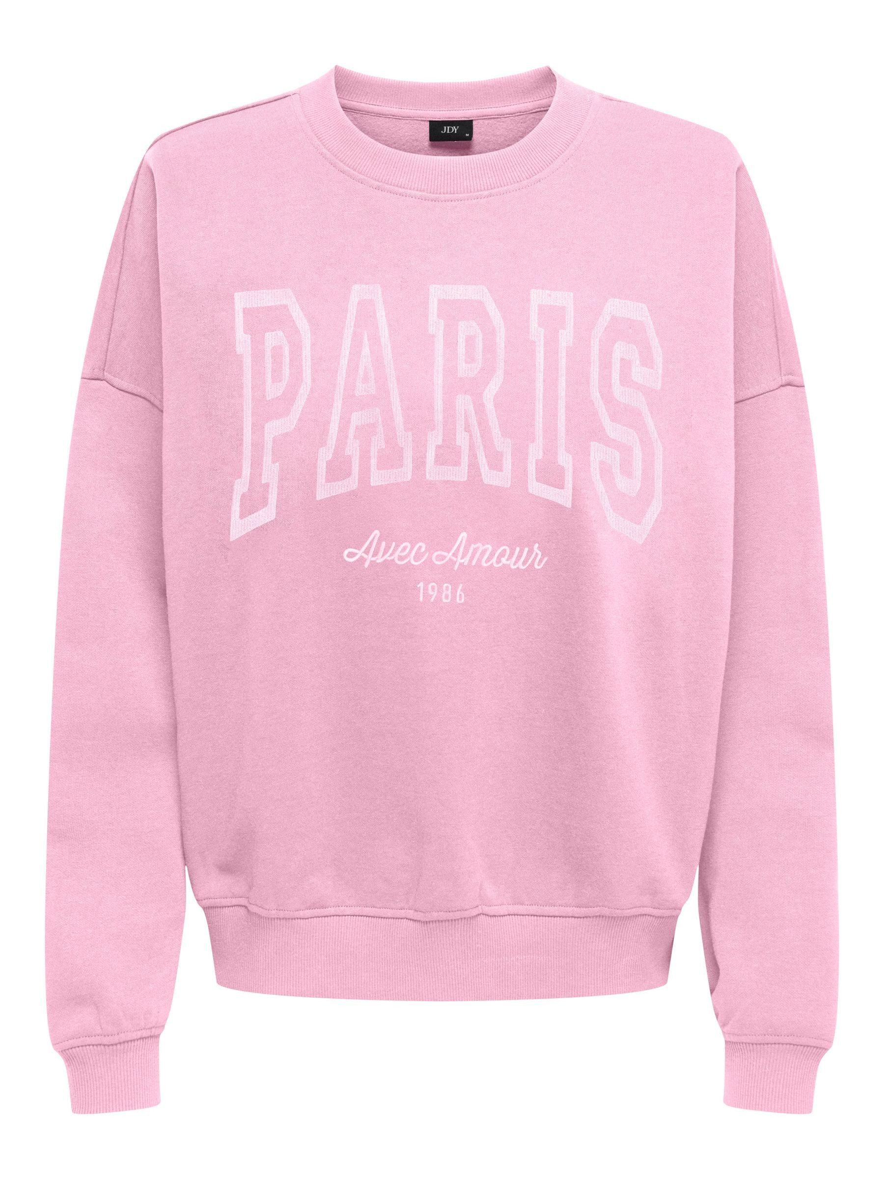 JDY Sweatshirt JDYMESA L/S O-NECK EMB SWEAT JRS NOOS