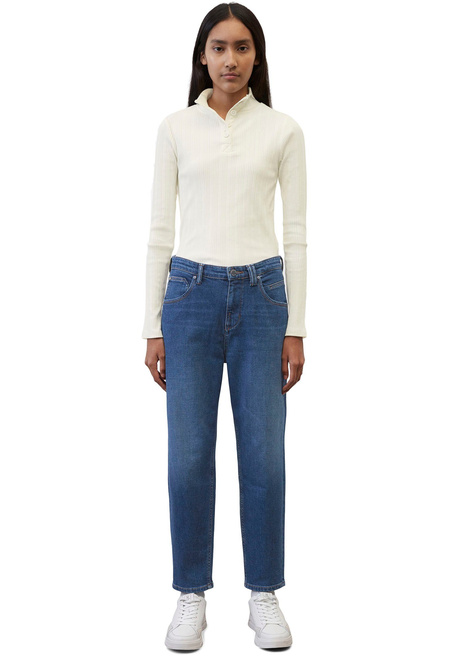 Marc O'Polo DENIM Boyfriendjeans Freja in lichte wassing