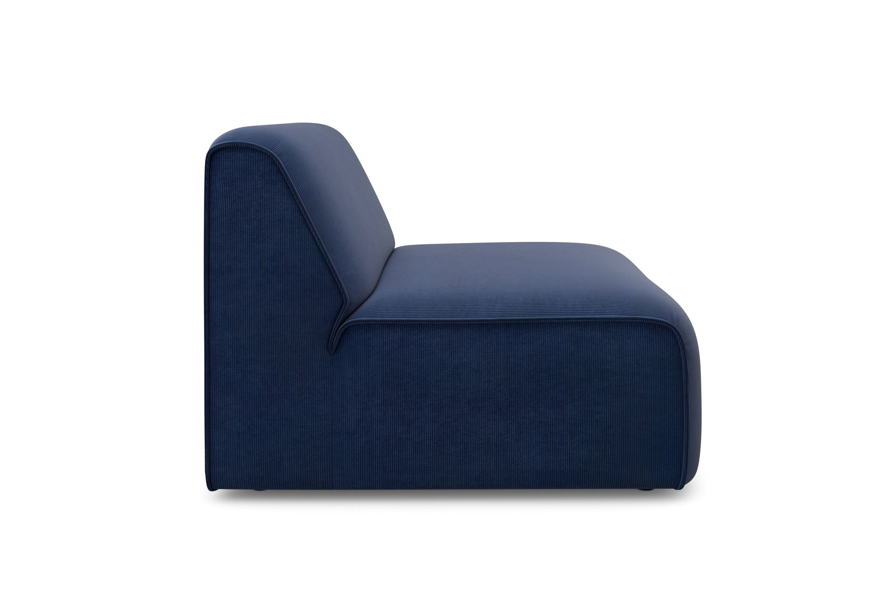 RAUM.ID Fauteuil Merid sofa-middenelement, afmetingen B/D/H: 84/97/46 cm als module of apart te gebruiken, voor individuele samenstelling