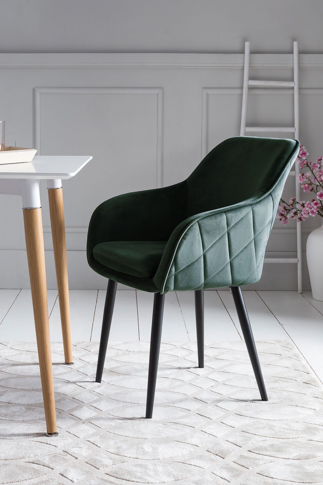 SalesFever Eethoek Rugvlak met ingewikkelde ruitstepping (set, 6-delig)
