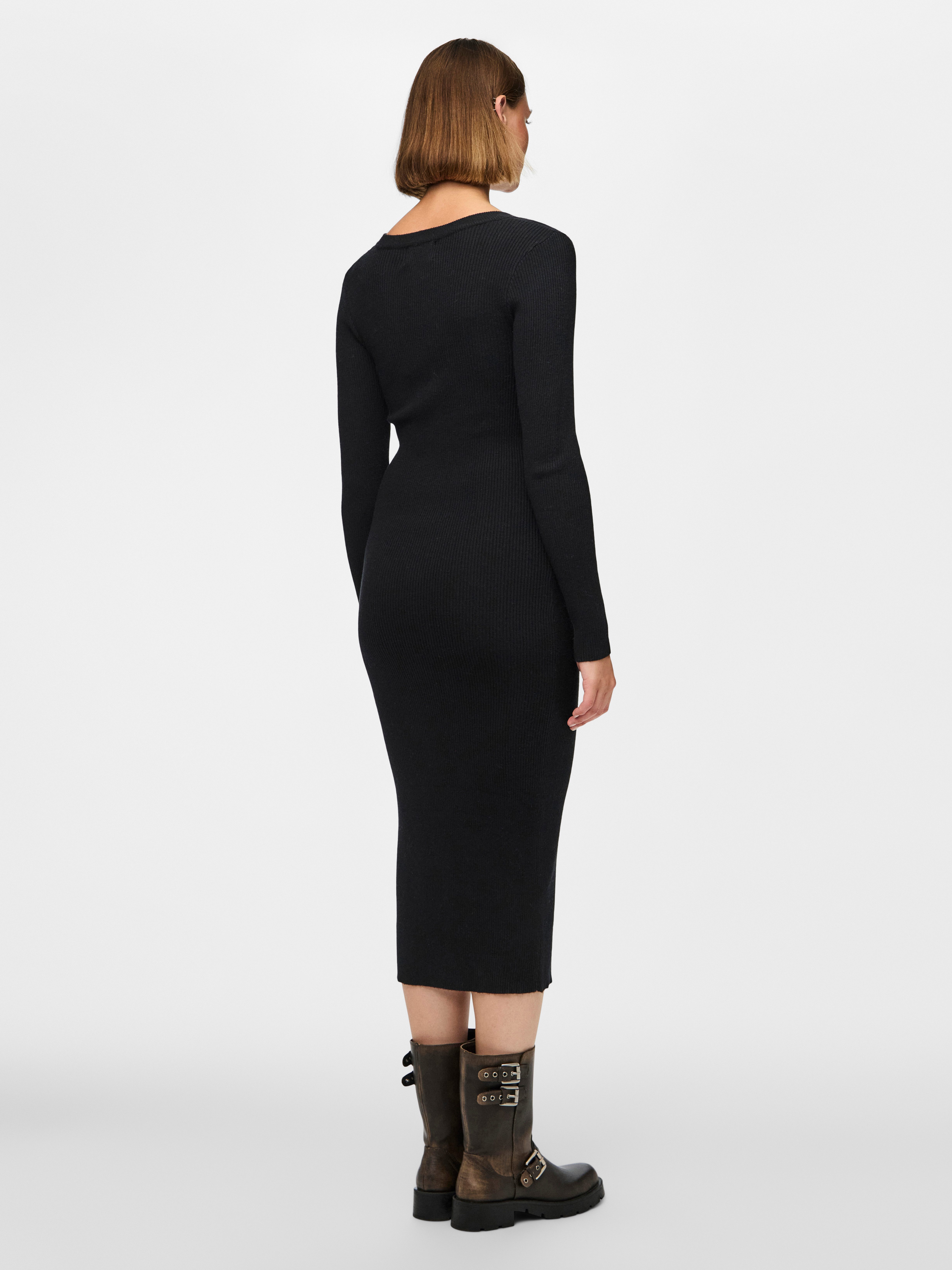 pieces Gebreide jurk PCMIRA LS KNIT DRESS NOOS BC
