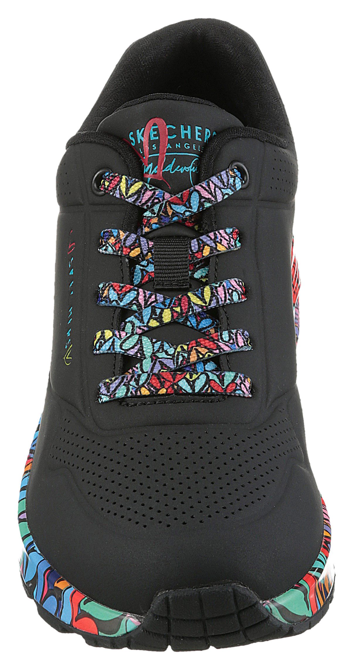 Skechers Sneakers Uno Plateausneaker, veterschoen met sleehak