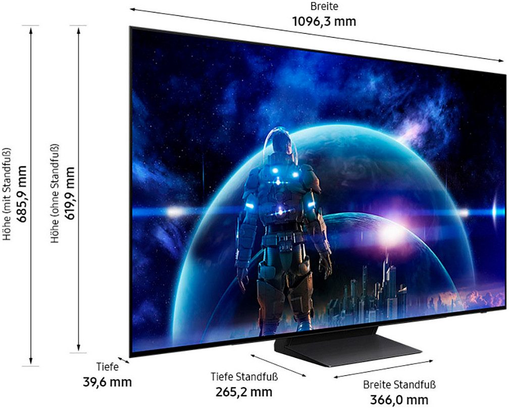 Samsung OLED-TV, 120 cm / 48", 4K Ultra HD, Smart TV, Neural Quantum 4K AI Gen2 processor, Gaming Hub, tot 144Hz