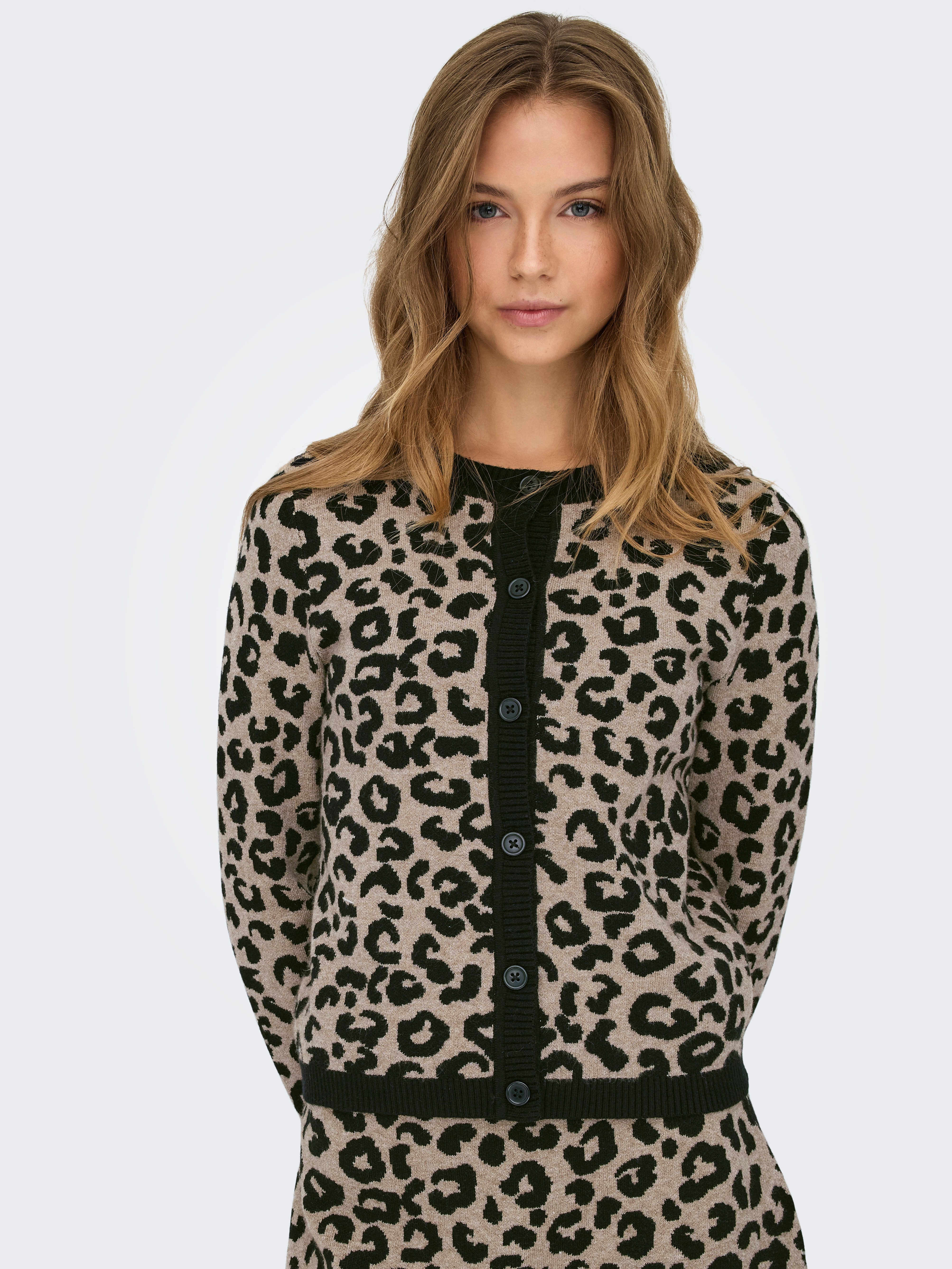 Only Vest ONLANNY LS O-NECK LEO CARDIGAN EX KNT