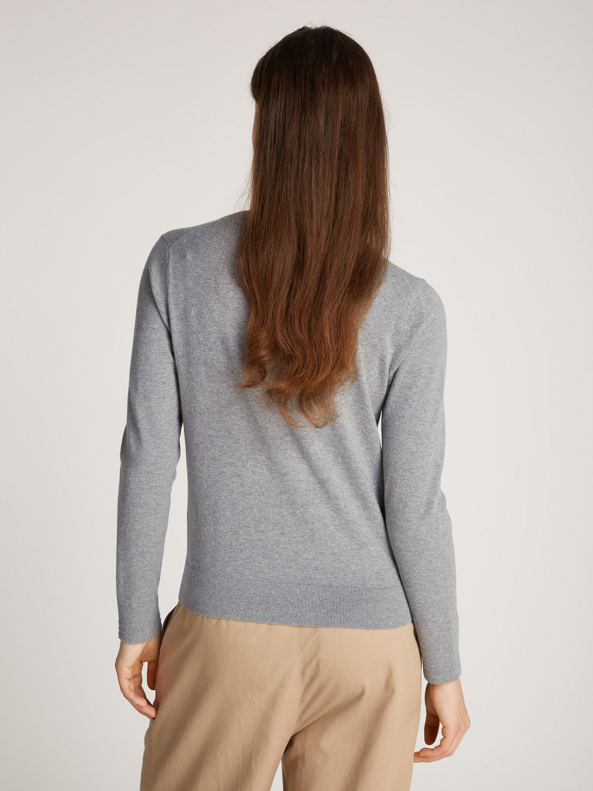 Tommy Hilfiger Trui met V-hals met logoborduursel