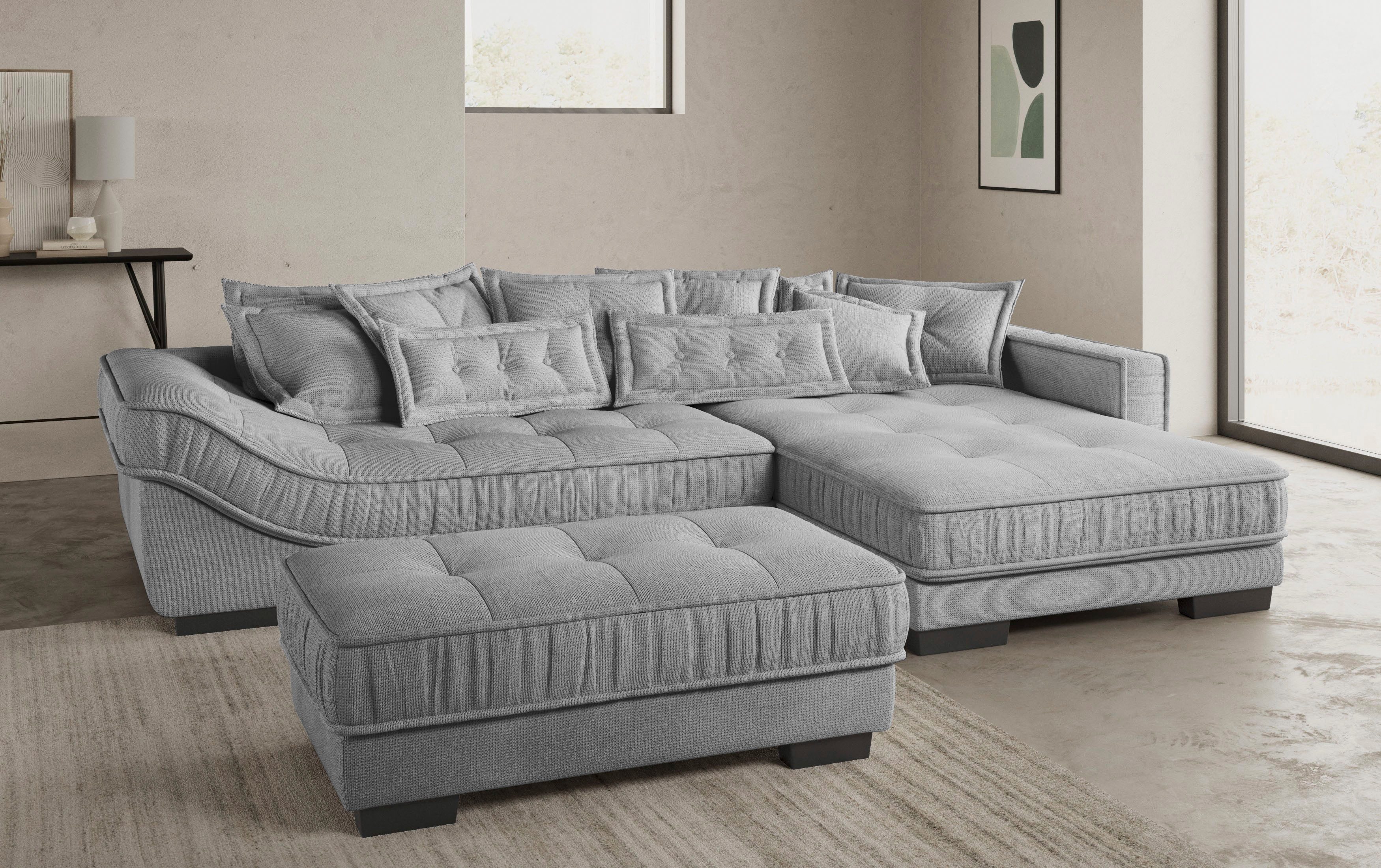 Mr. Couch Hoekbank Diwan II DuraFlex L-vorm DuraFlex koudschuim bekleding, tot 140 kg, 4 bekledingskwaliteiten