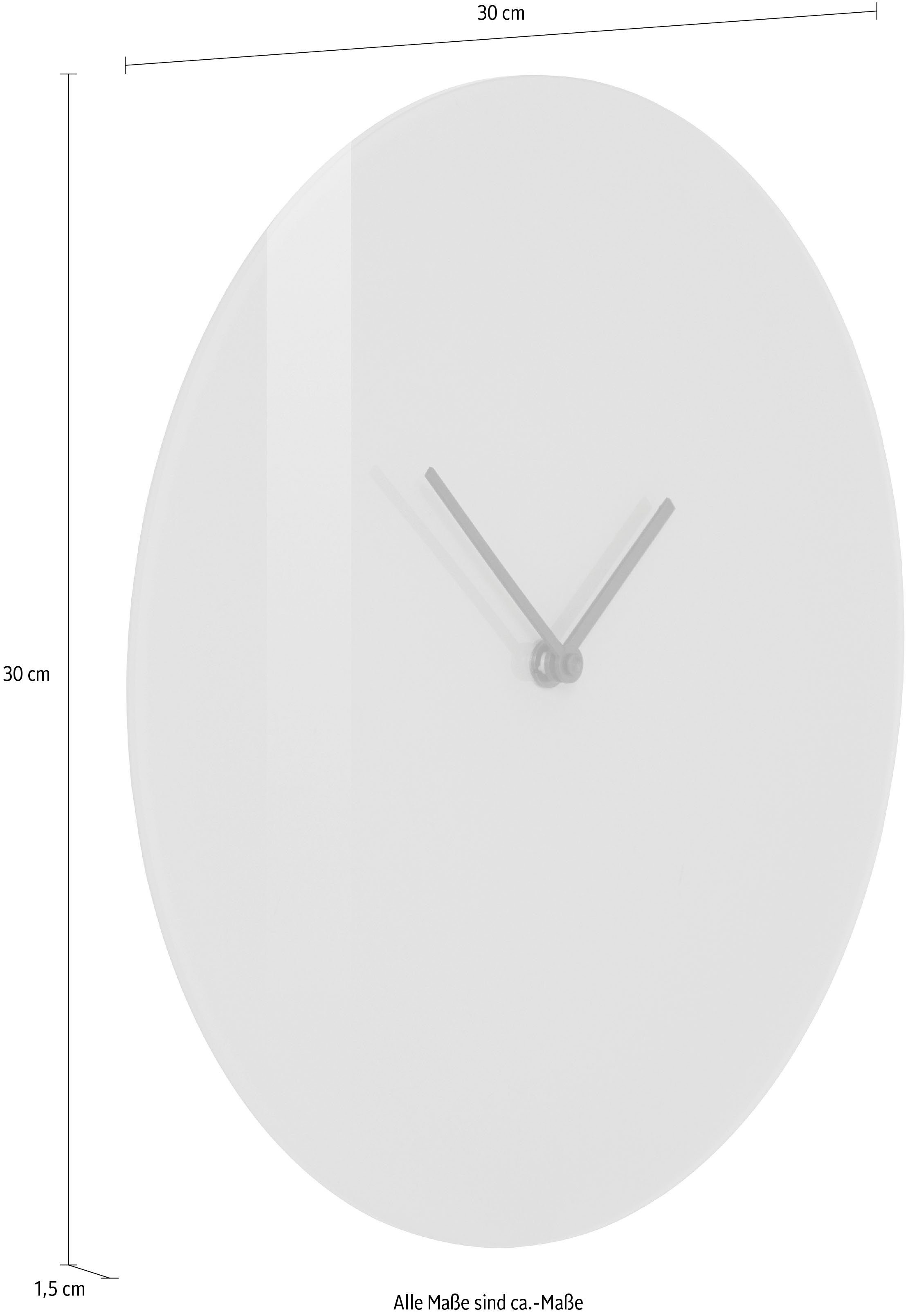 LeGer Home by Lena Gercke Wandklok Sanja Acrylglas, rond, geruisloos, minimalistisch (1-delig)
