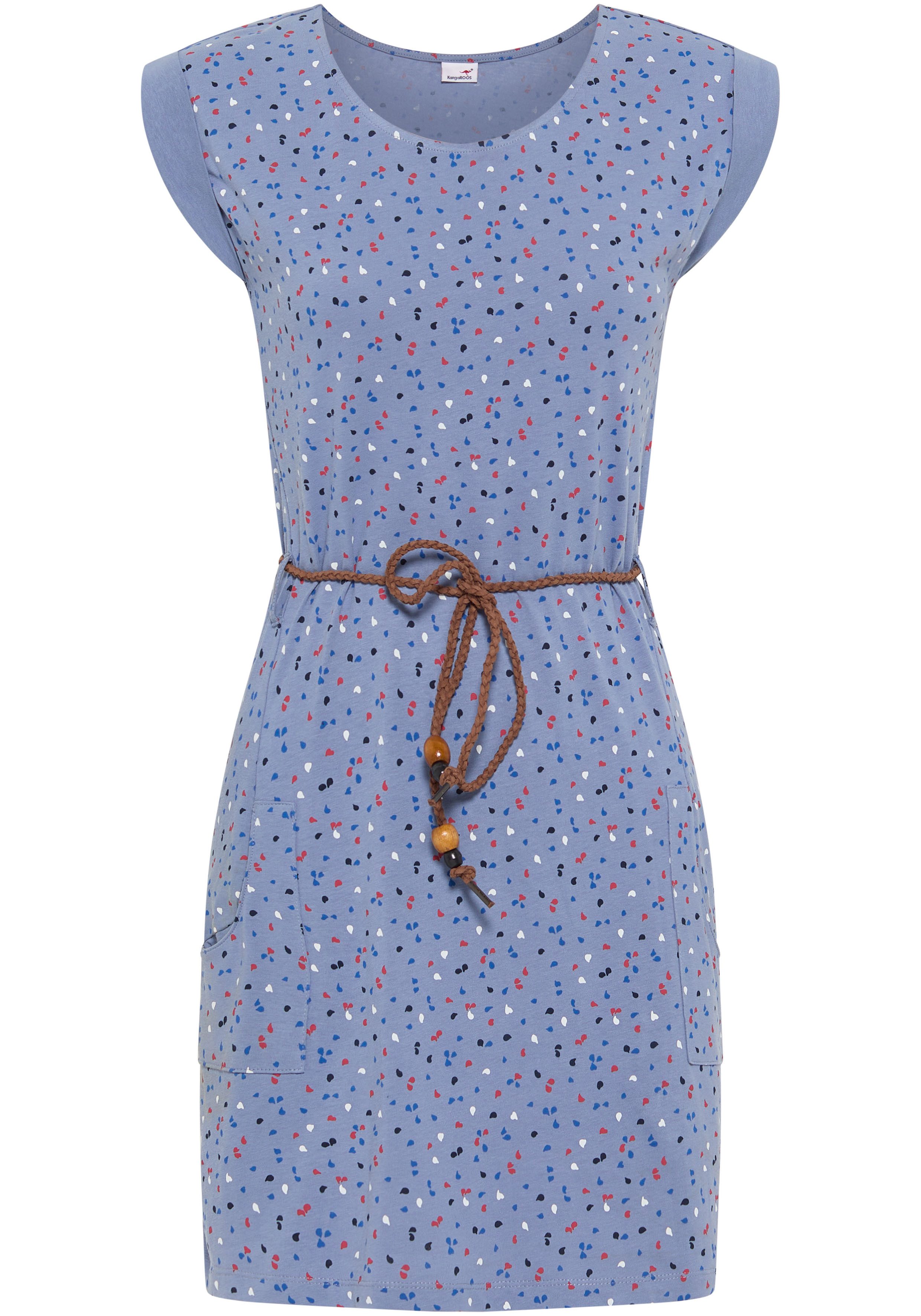 KangaROOS Jerseyjurk met all-over print (set Met een afneembare riem)