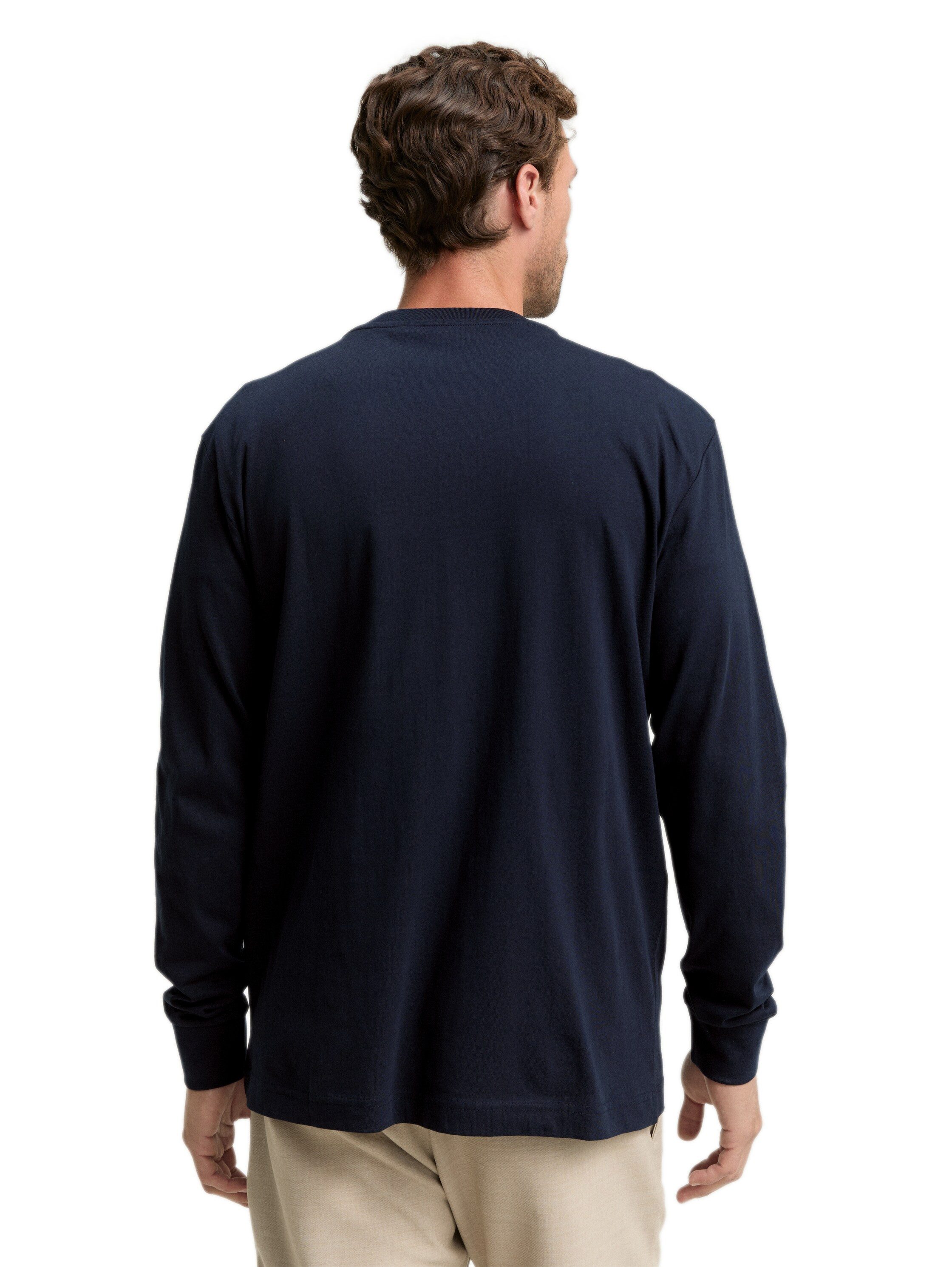 Tom Tailor Shirt met lange mouwen met logoprint