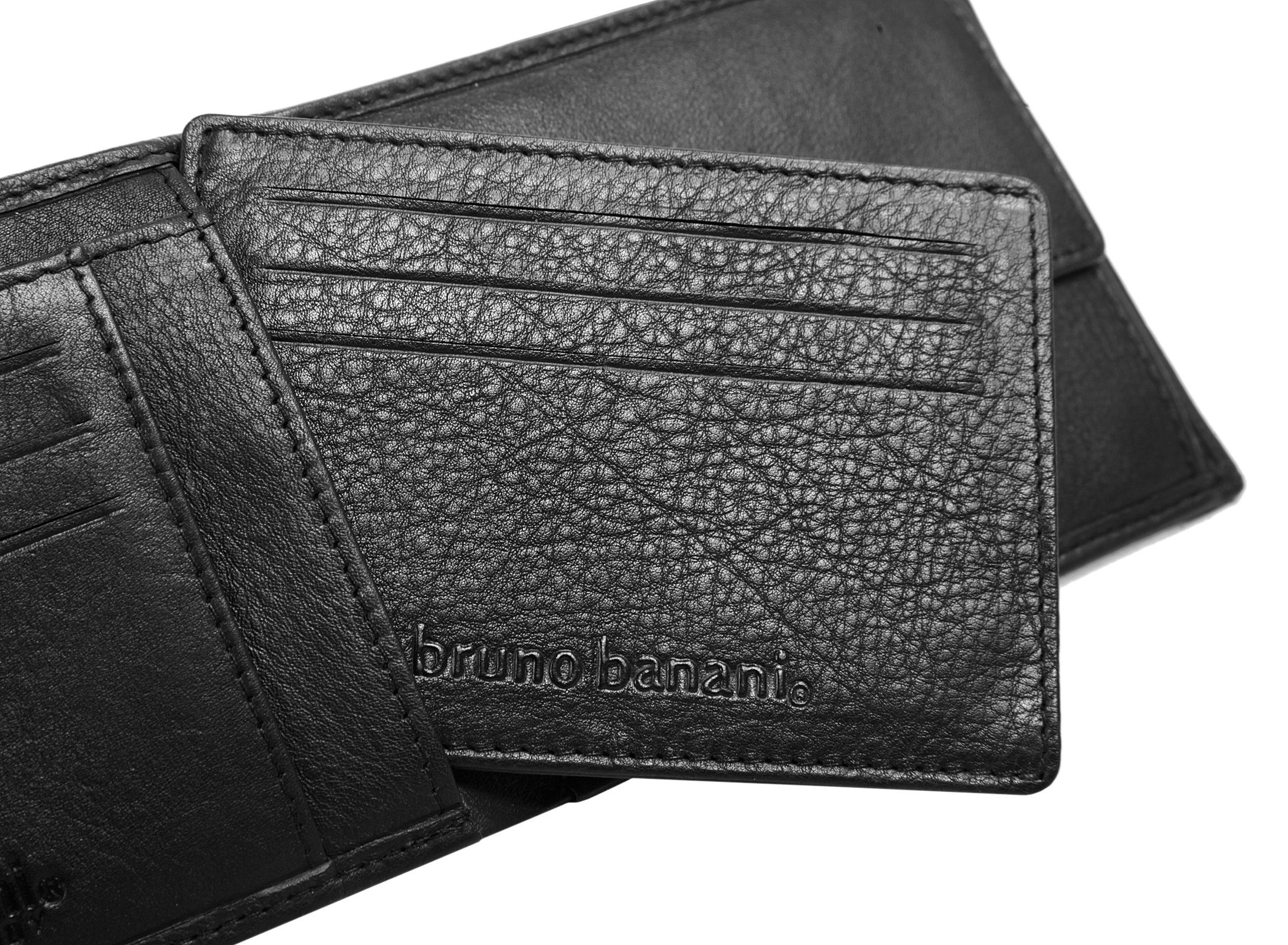 Bruno Banani Portemonnee Leer echt leder