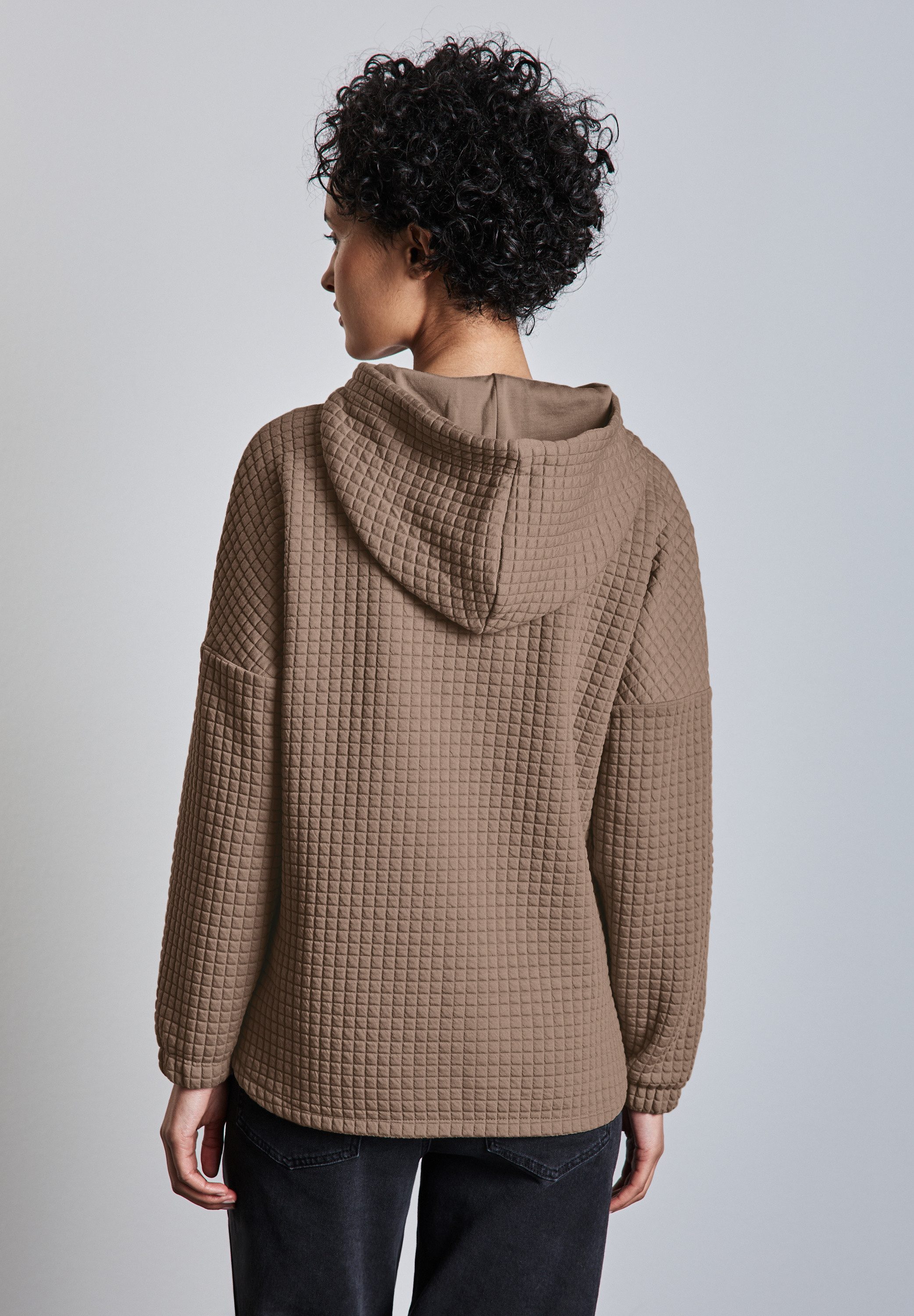 STREET ONE Hoodie met structuurpatroon