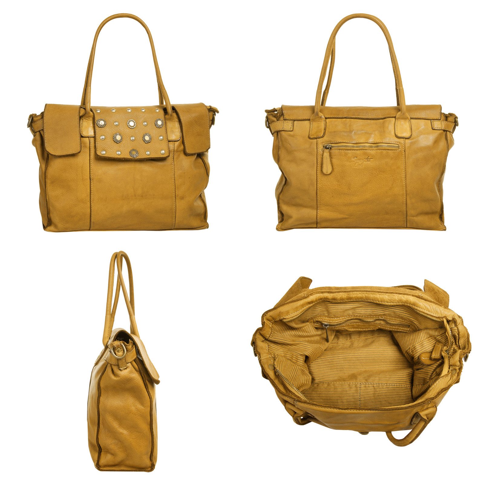 Samantha Look Shopper echt leer, made in italy