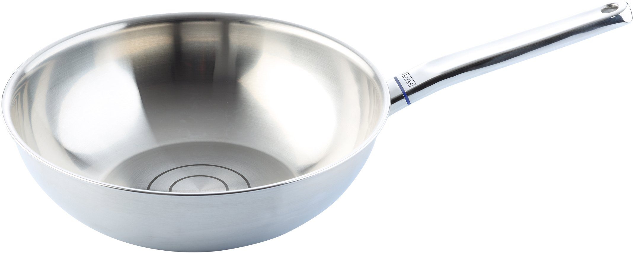Johann Lafer Wok Lafer Ø 28 cm, inductie (1-delig) wokpannen zilver
