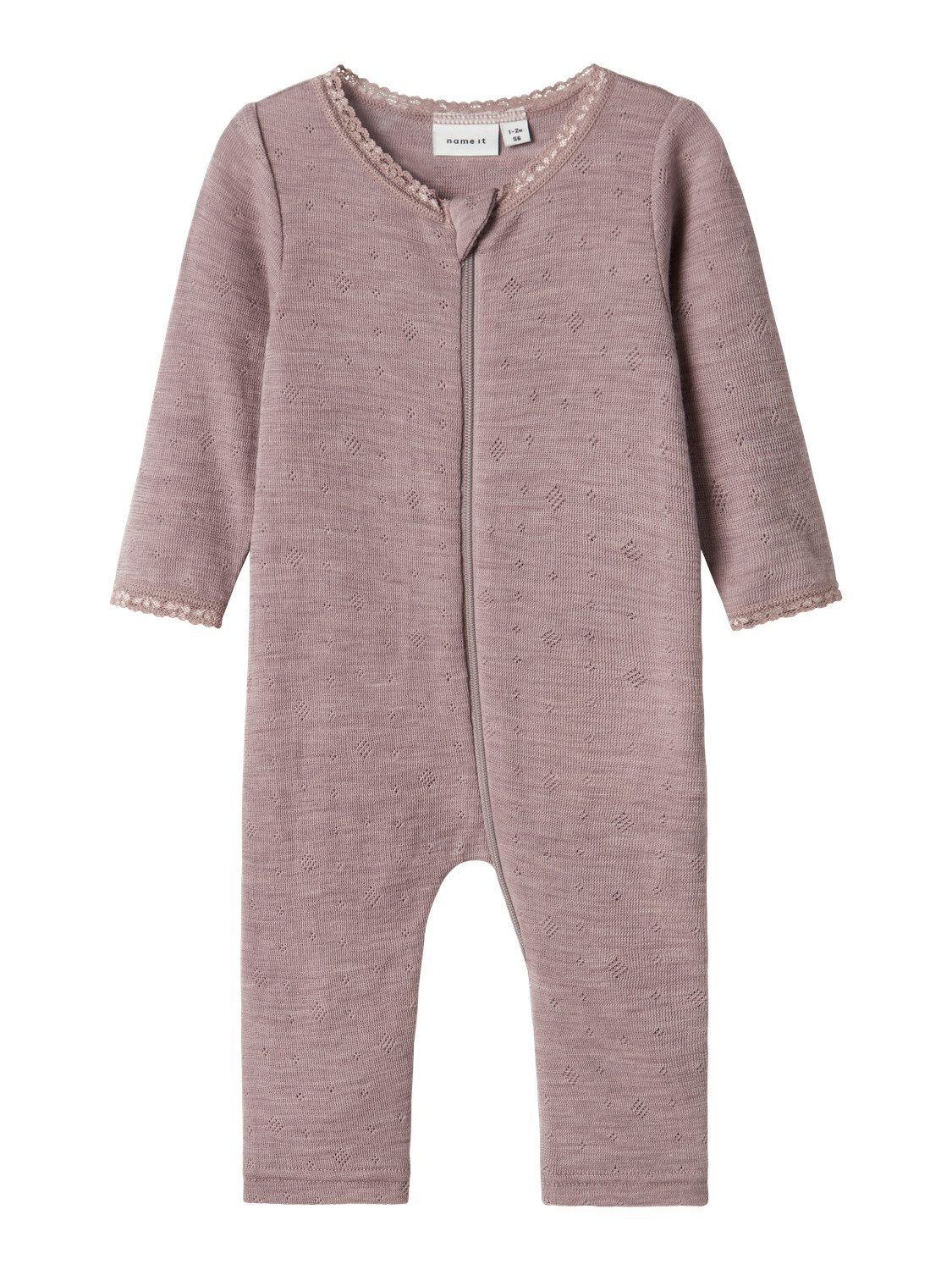 Name It Pyjama NBFWANG WOOL NEEDLE NIGHTSUIT SOLID NOOS