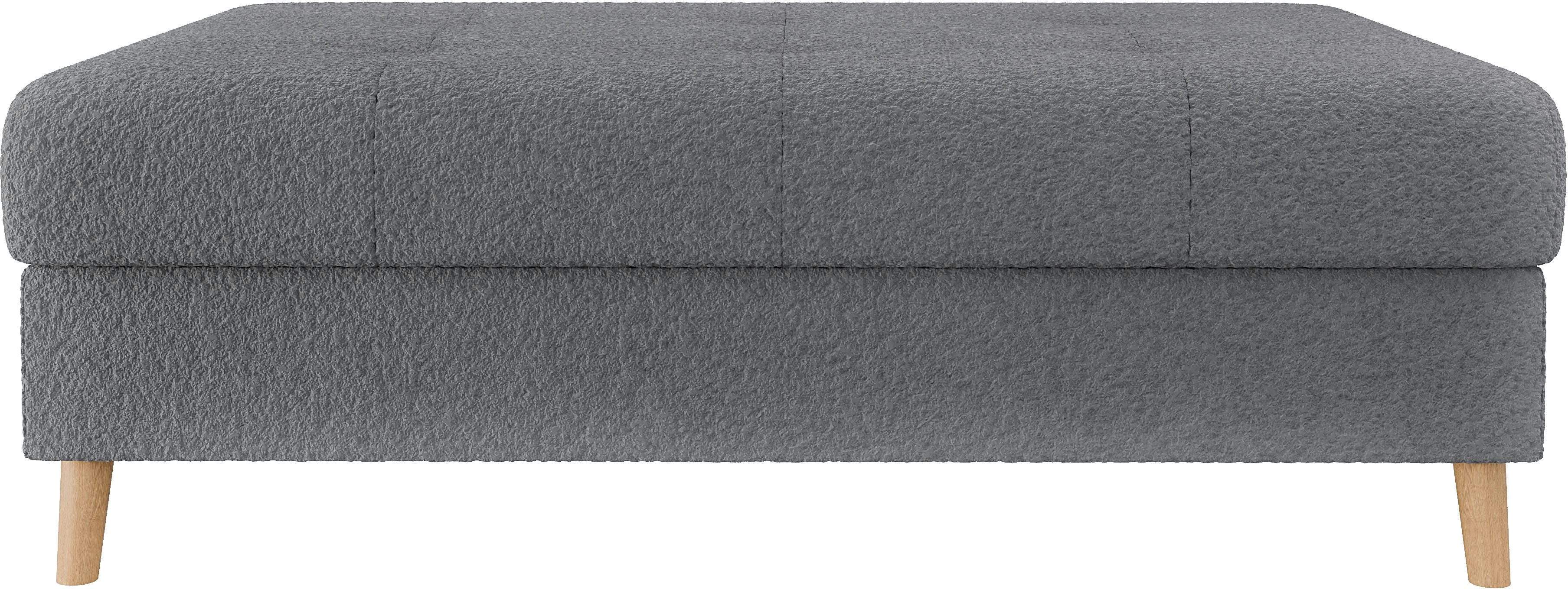 Home affaire Hocker CHARRE XXL, stiksel in het zitgedeelte, afmetingen: B/D/H: 118/73/40 cm