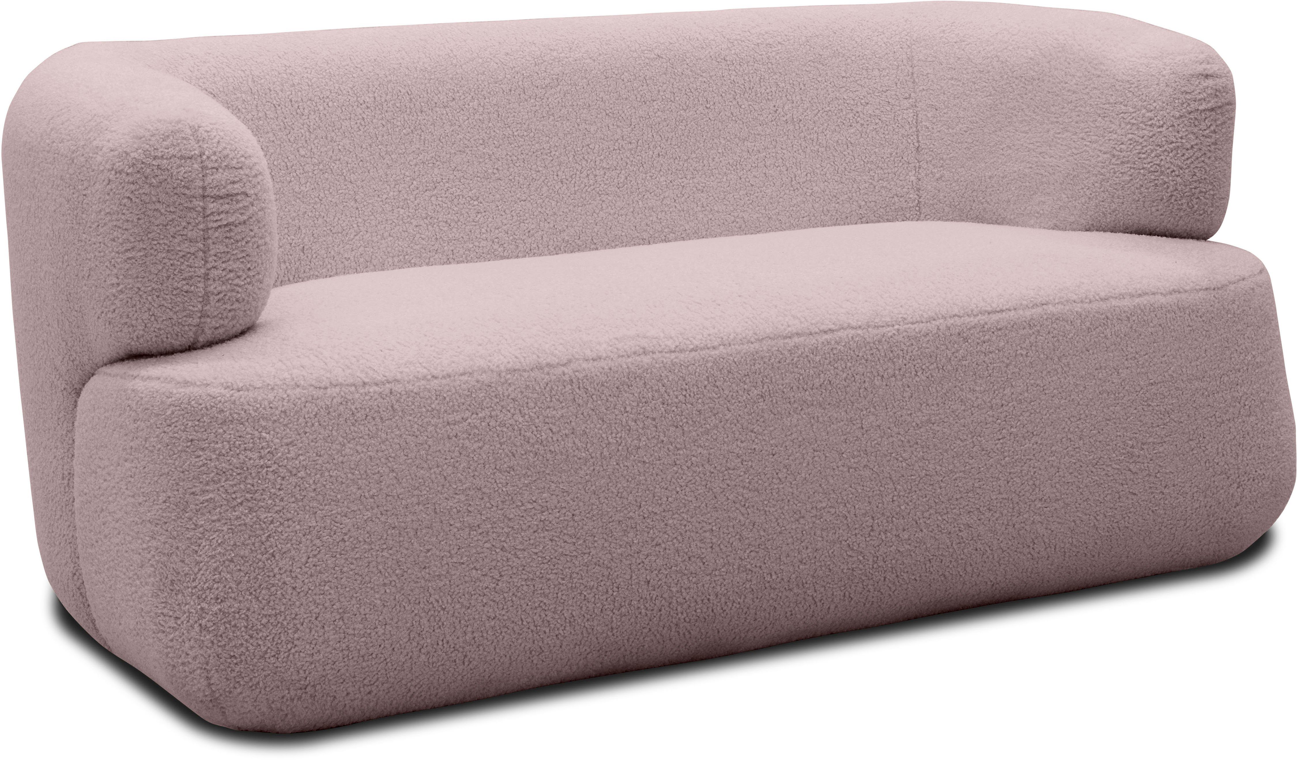 DOMO collection 2-zitsbank 800012 designbank, comfortabel en elegant, organische vormtaal