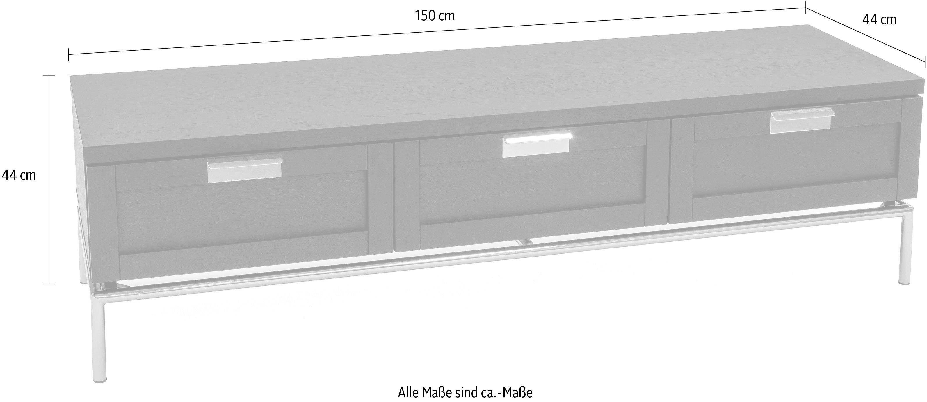andas Tv-meubel Commode, houtfineer van notenhout, Scandinavisch ontwerp