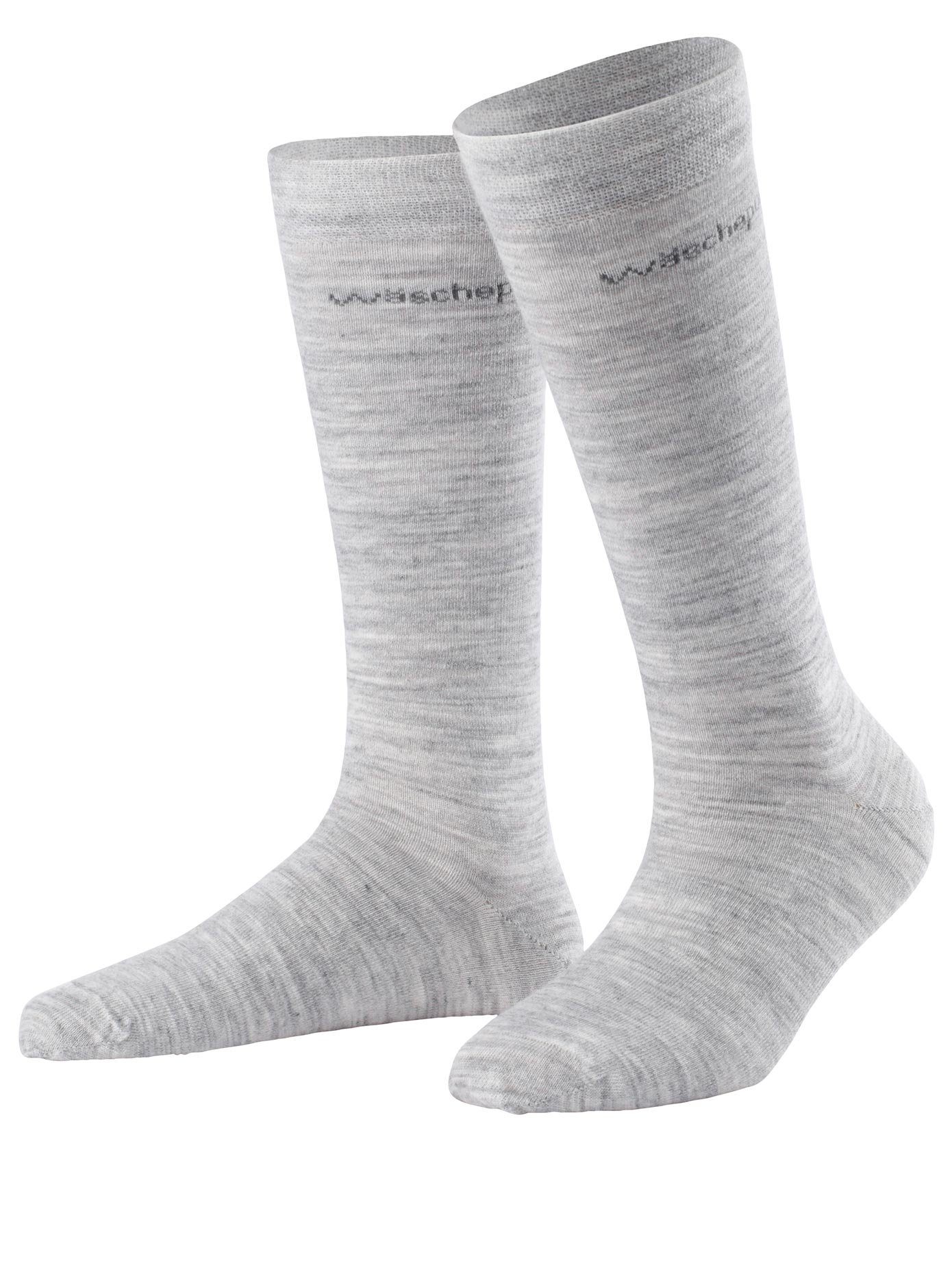 wäschepur Kniekousen (4 paar) unisex sokken maat 4 grijs