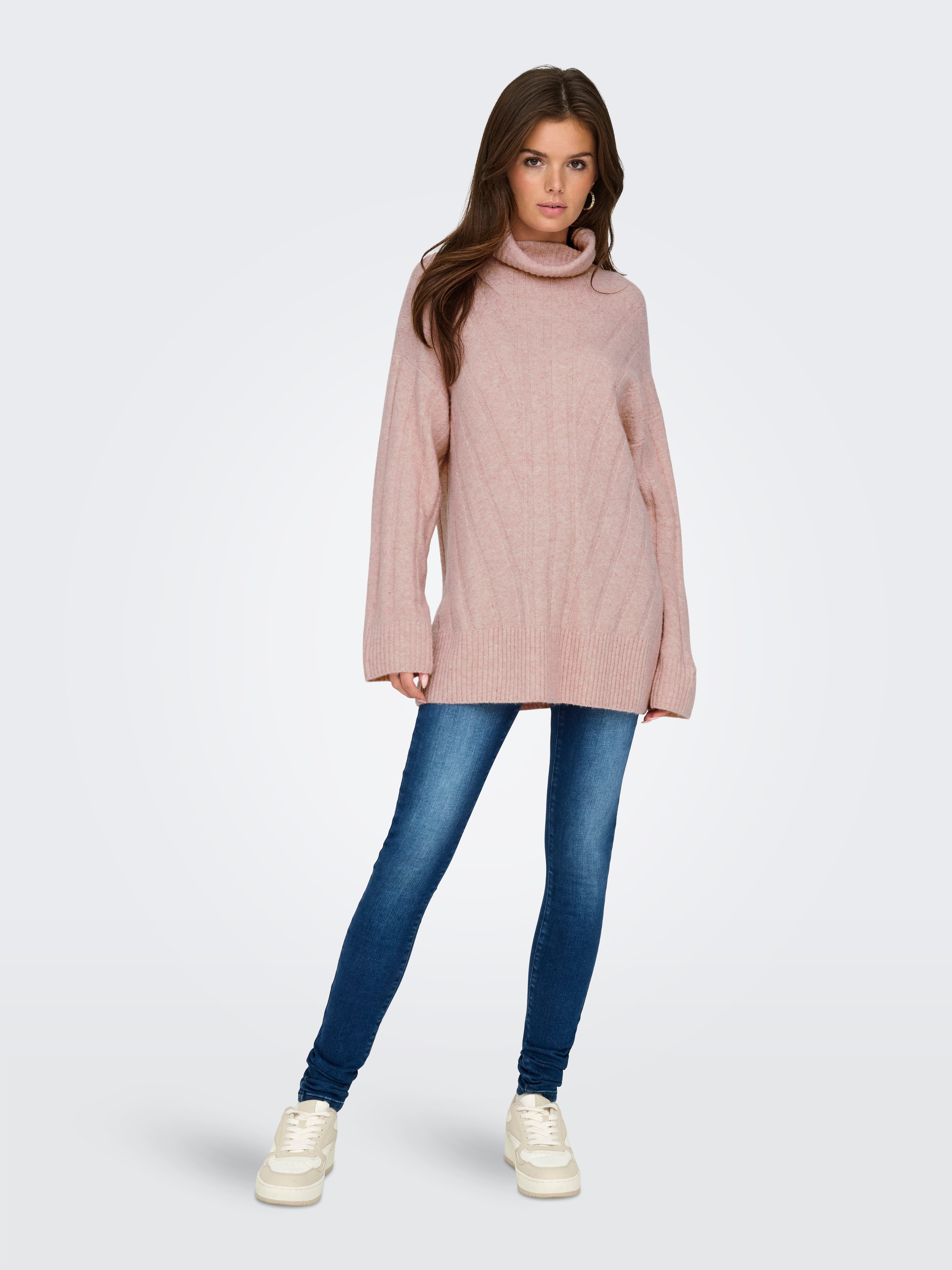 Only Coltrui ONLJEANETT LIFE L S RIB ROLLNECK CC KNT