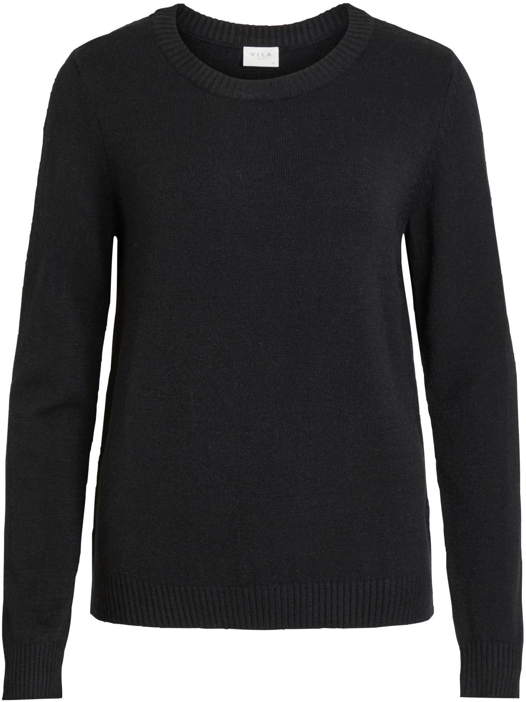 Vila Trui met ronde hals VIRIL-O-PULLI Tricot met fijne breitechnische details