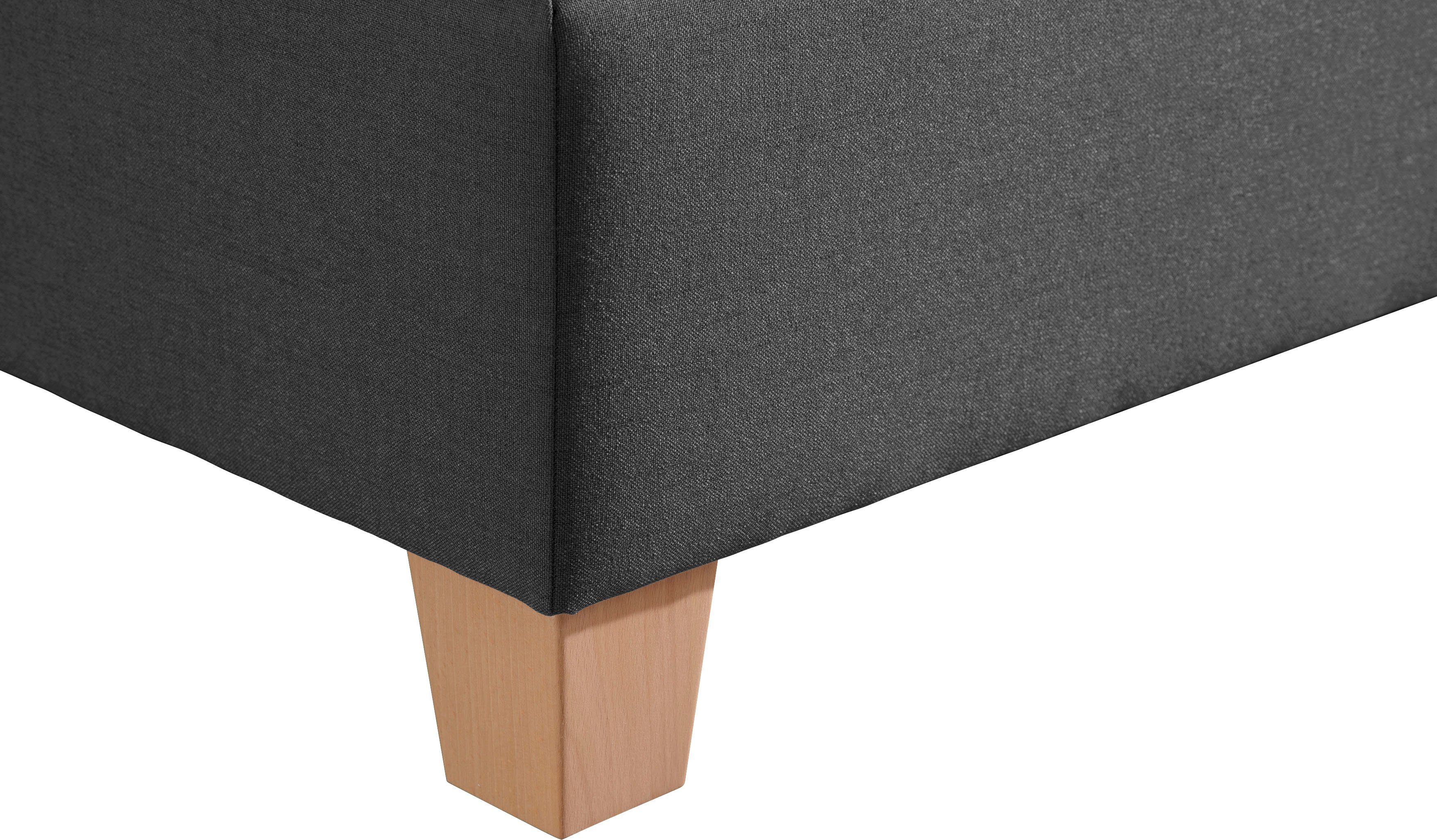 Home affaire Boxspring Fargo inclusief topper, in 3 soorten matrassen, in fluweel of structuurstof
