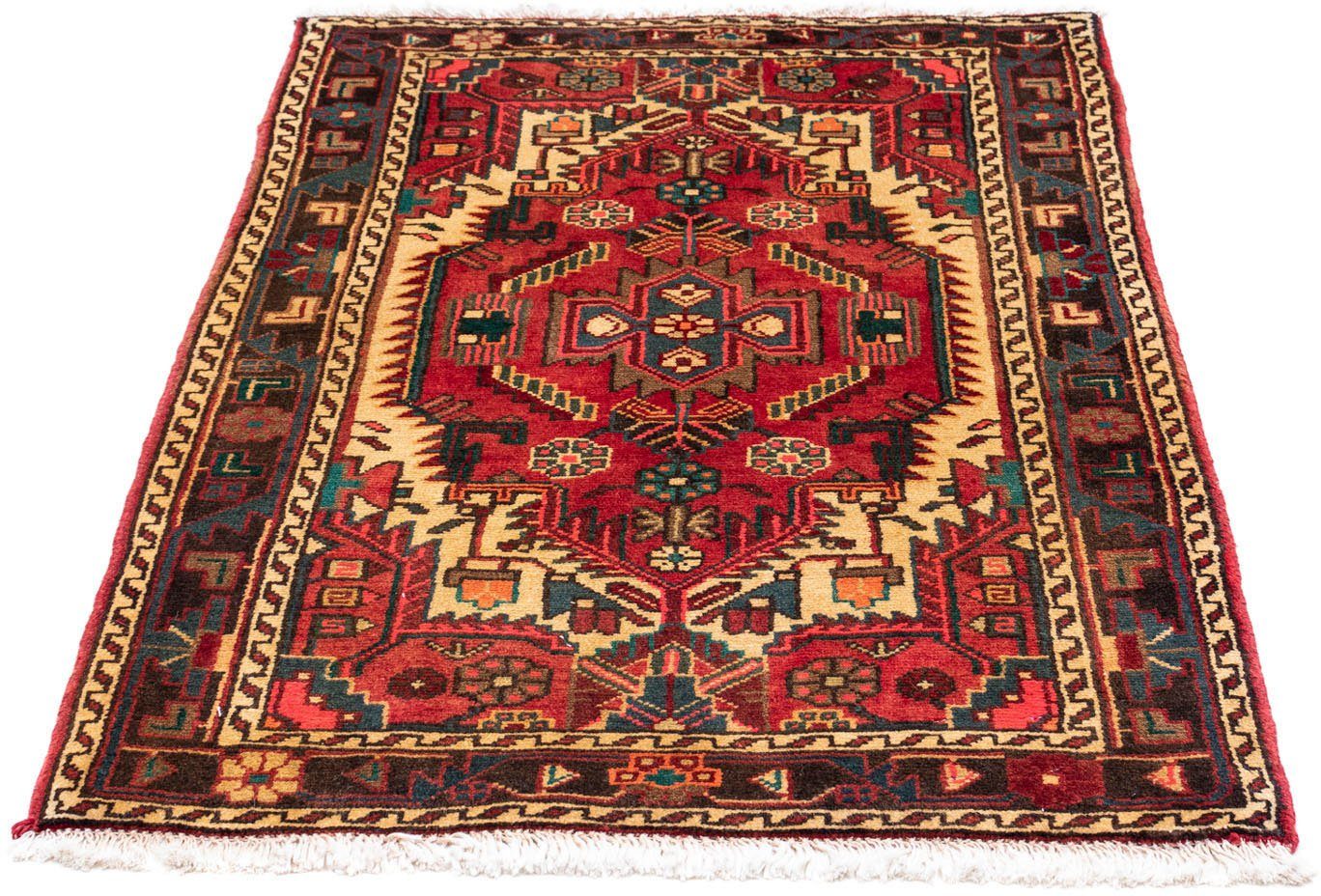 morgenland Wollen kleed Touiserkan medaillon rosso chiaro 125 x 85 cm Handgeknoopt