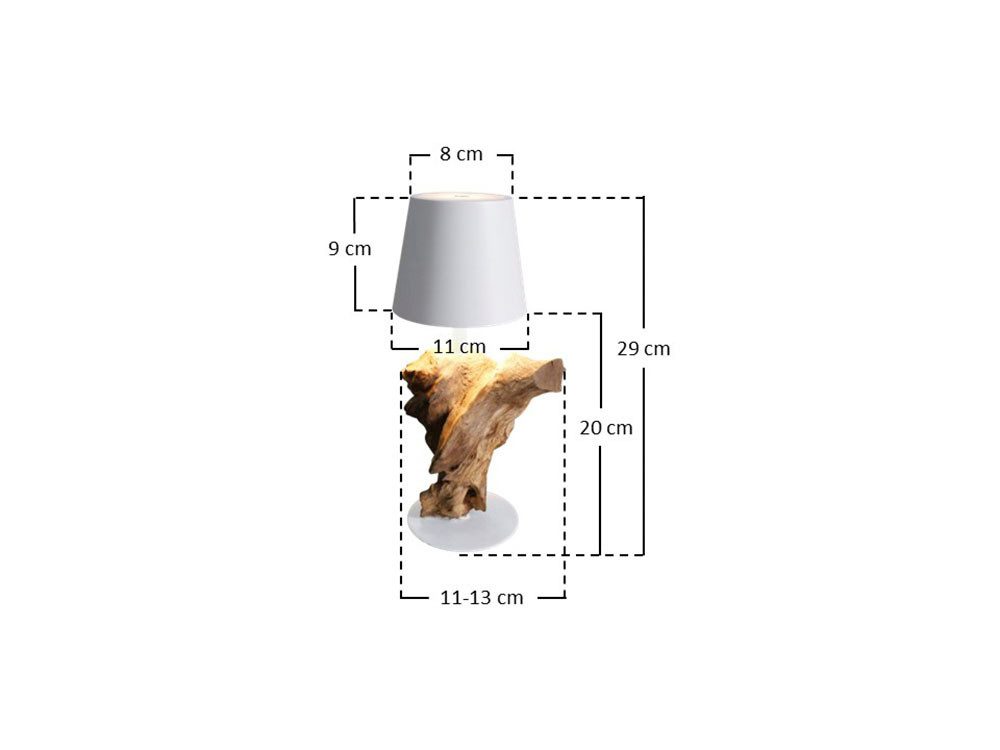 SalesFever Led-tafellamp Accu draagbaar en oplaadbaar, traploos dimmen (1 stuk)