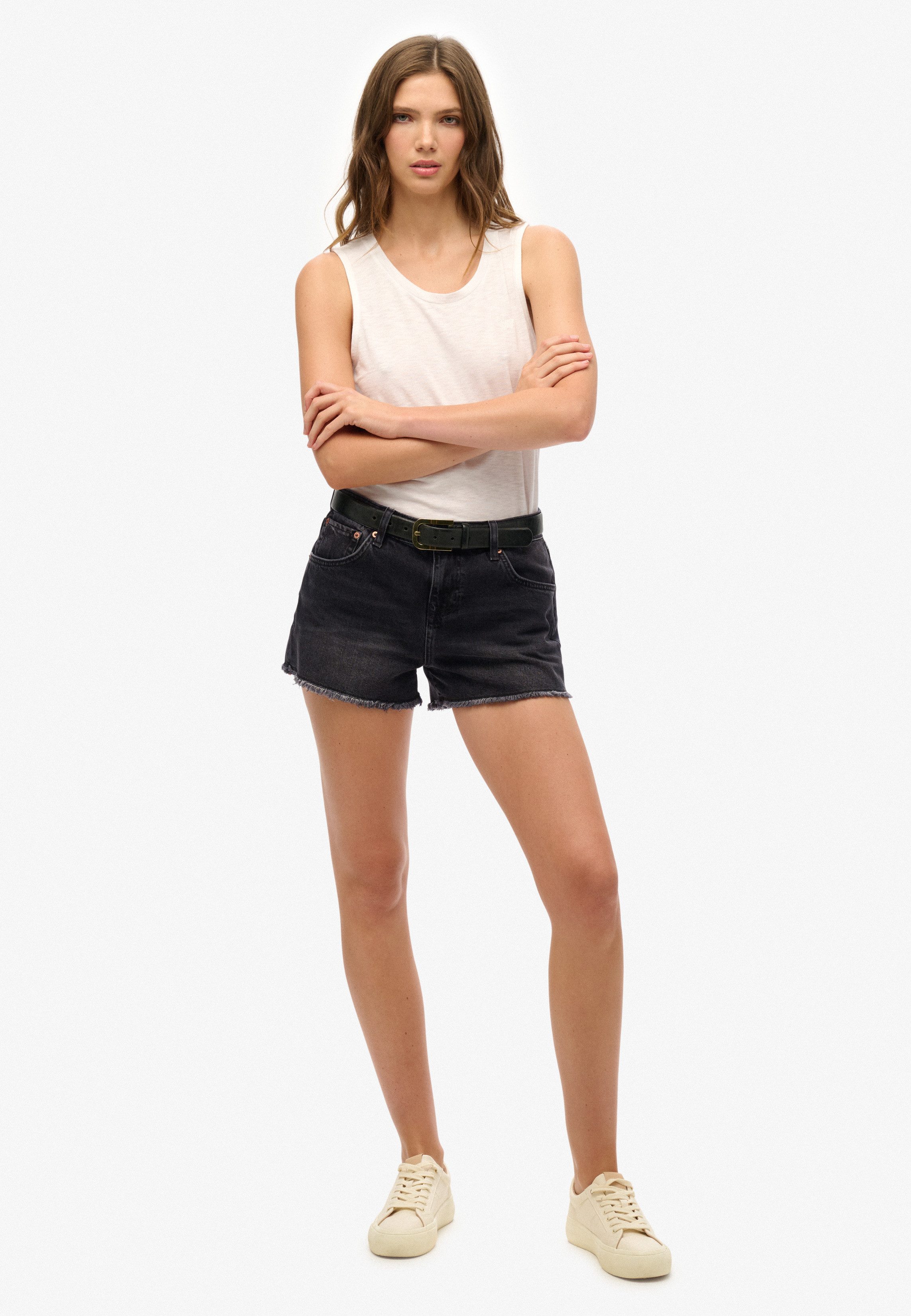 Superdry Jeanshotpants MID RISE DENIM HOT SHORT