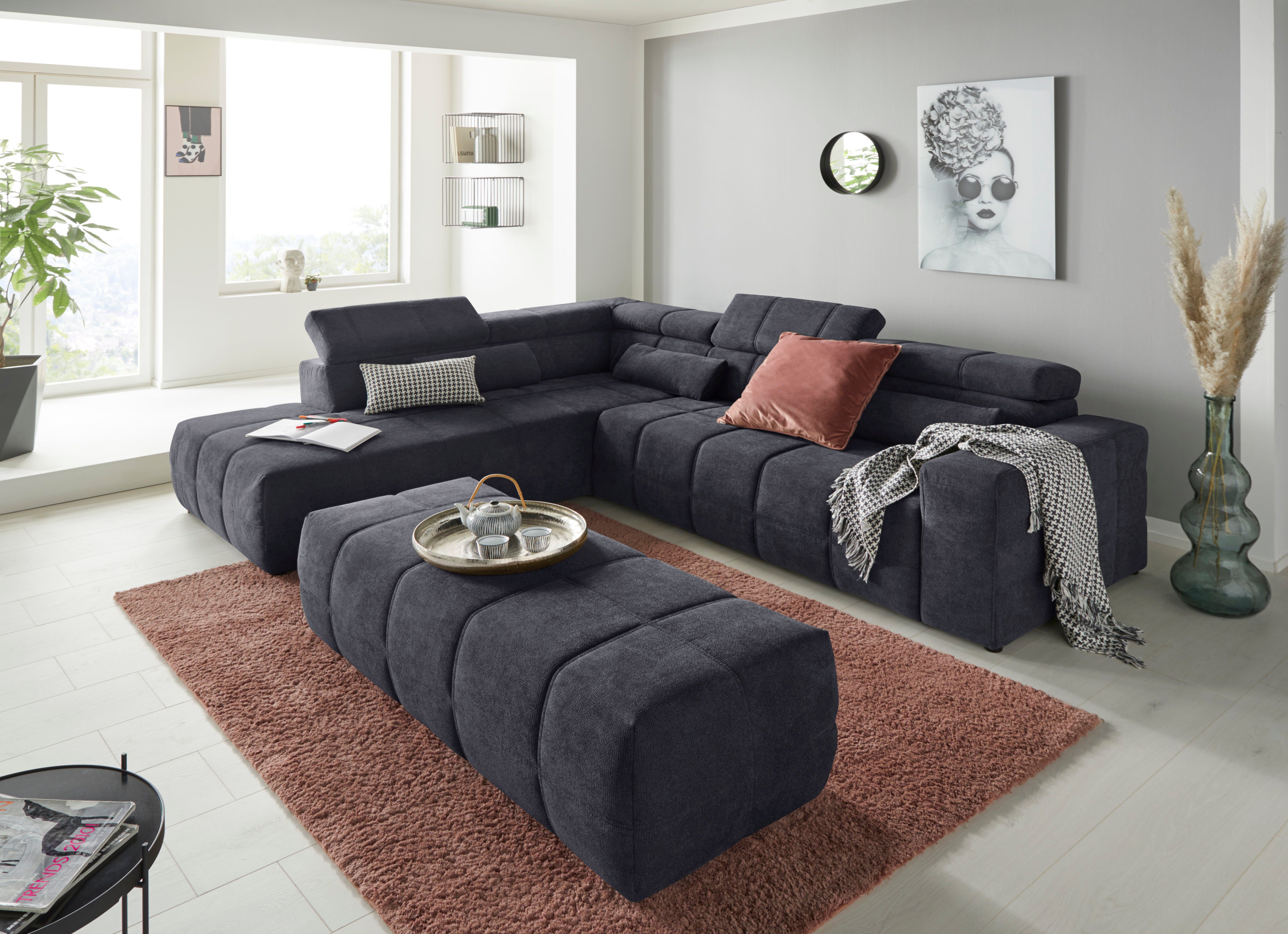 DOMO collection Hocker BRANDON grote uitvoering passend bij 'brandon', ook in cord