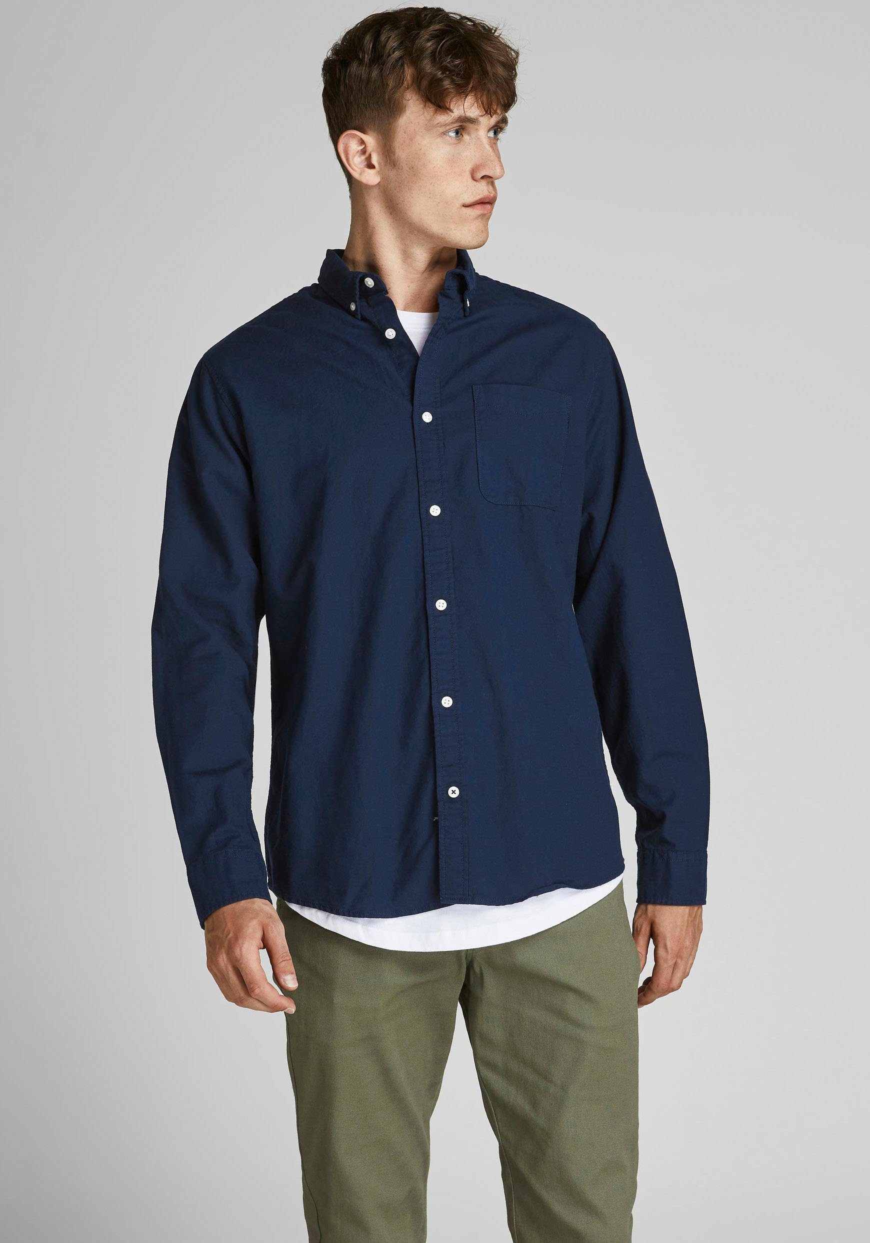 Jack & Jones Overhemd met lange mouwen OXFORD SHIRT