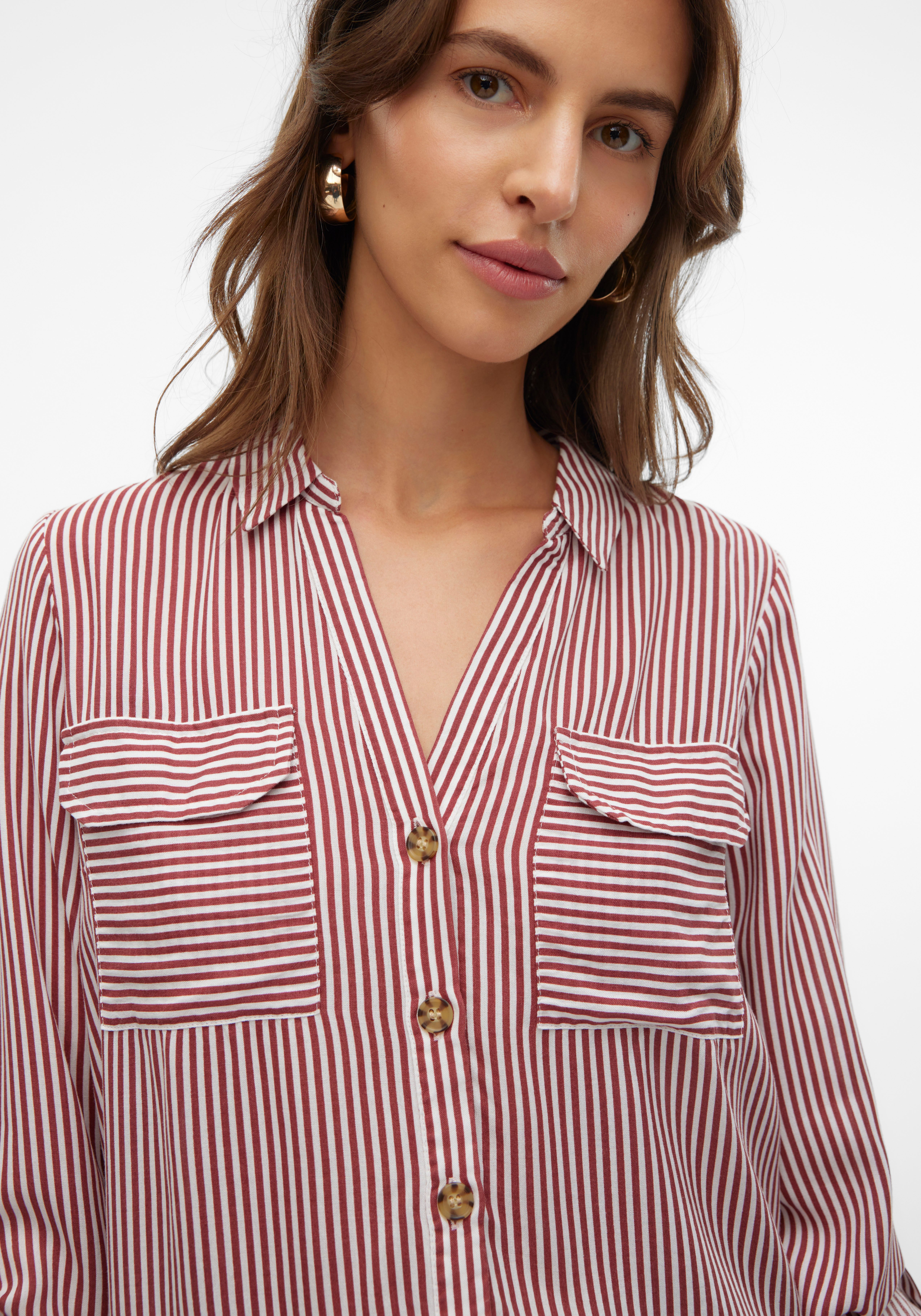 Vero Moda Overhemdblouse VMBUMPY L S SHIRT NEW WVN GA NOOS