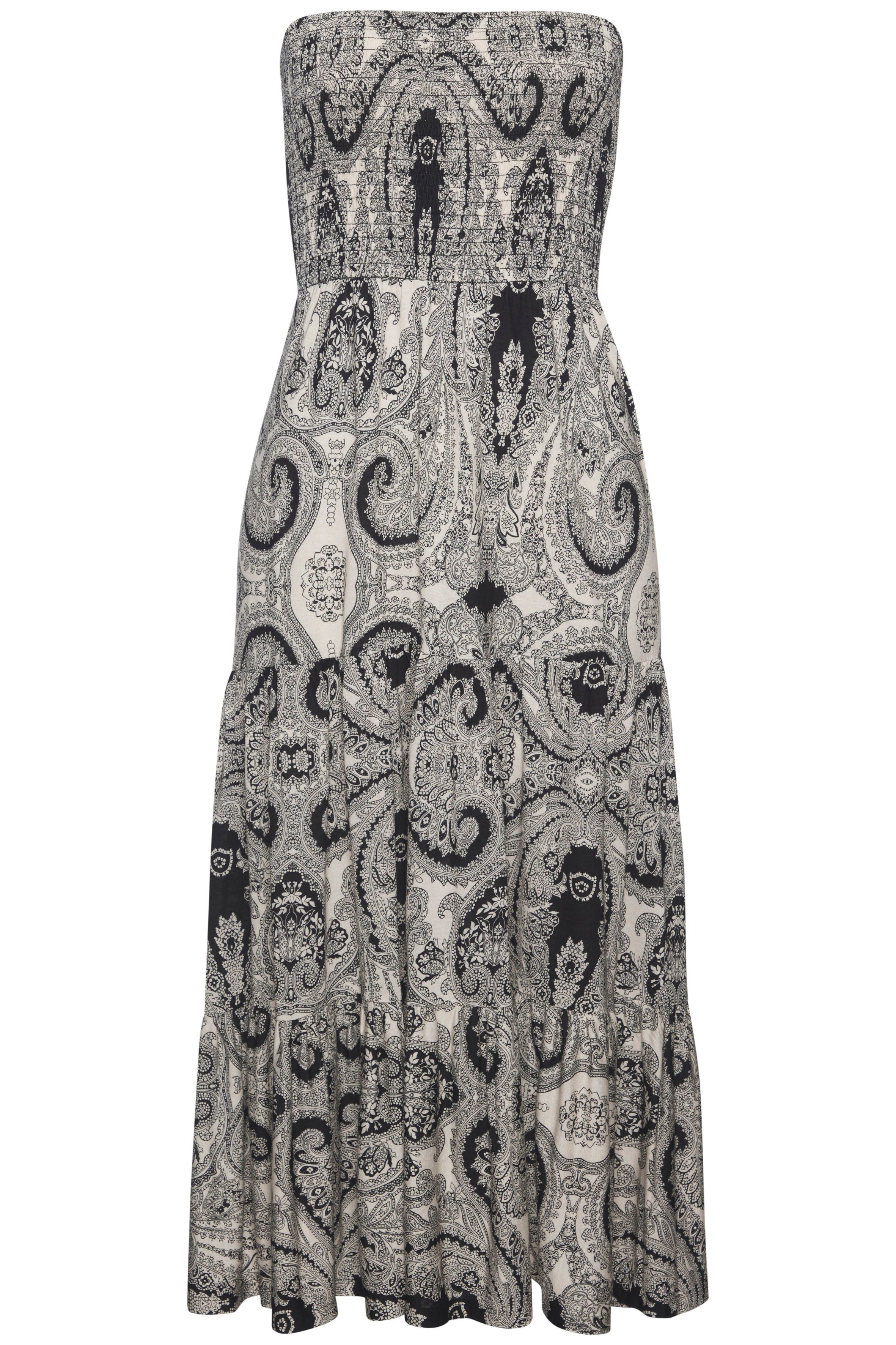 Lascana 2-in-1-jurk als rok of jurk te dragen, zomerjurk met alloverprint, maxirok