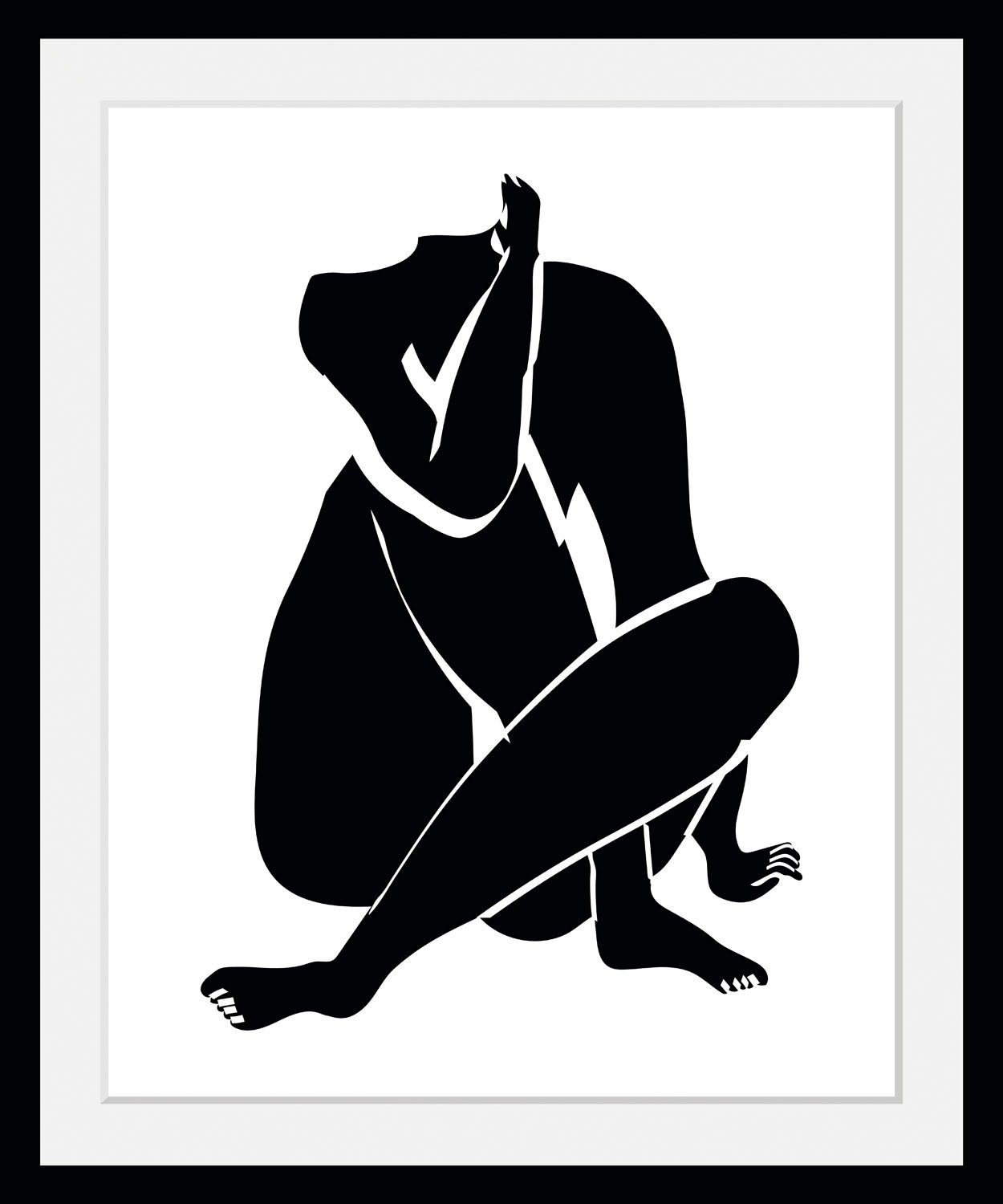 queence Wanddecoratie ANNA HD premium posterdruk incl. houten lijst (1 stuk)