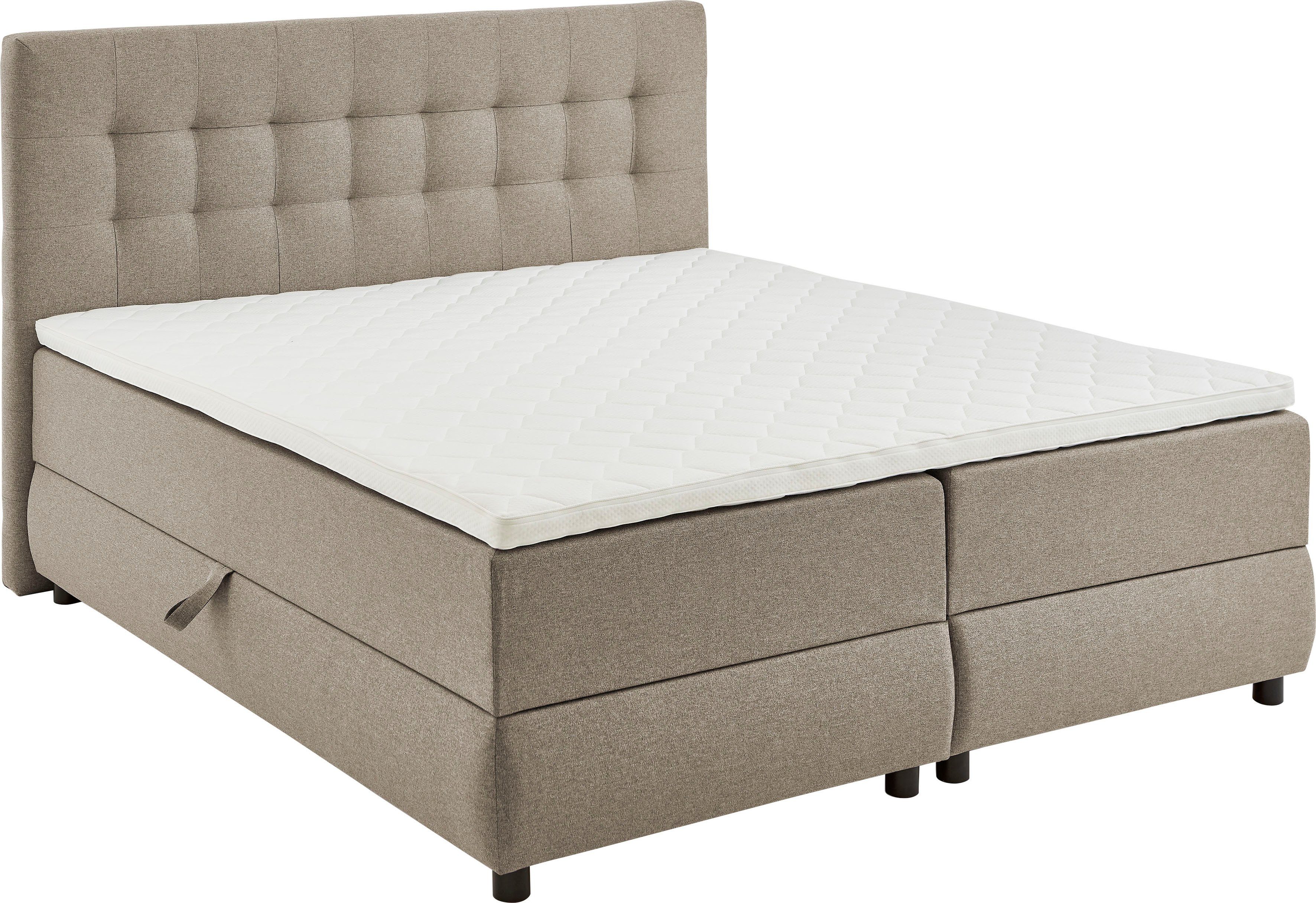 ATLANTIC home collection Boxspring Lilo inclusief bedkist en topper