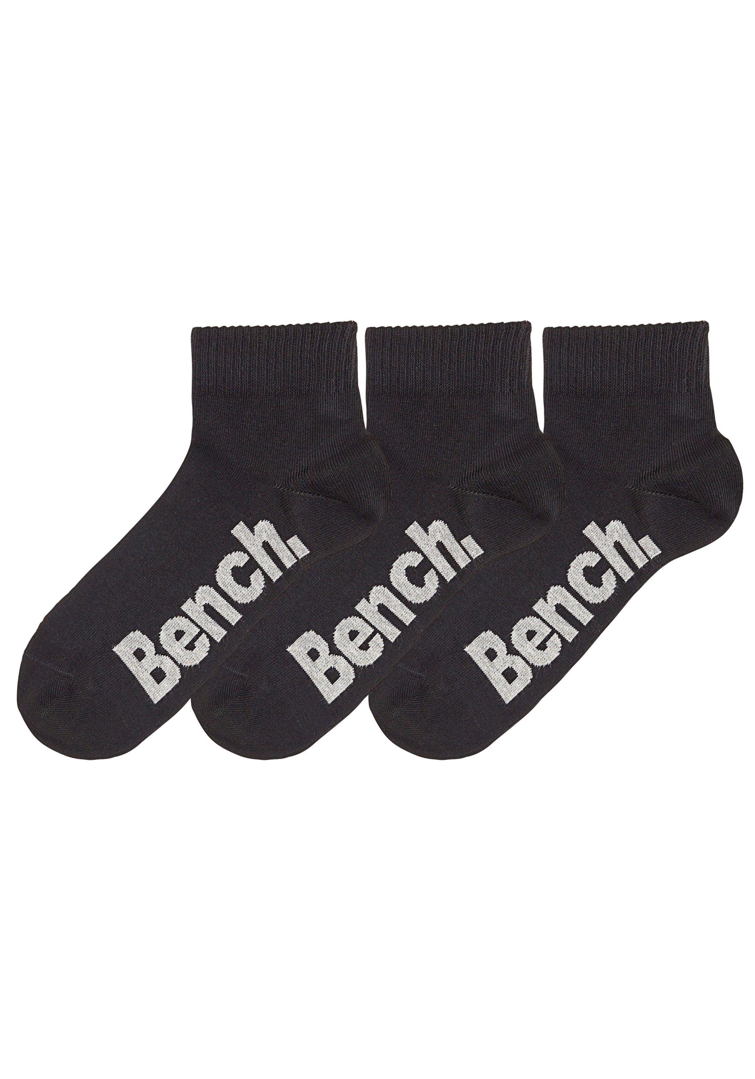 Bench. Korte sokken met comfortabele ribboorden (set, 3 paar)