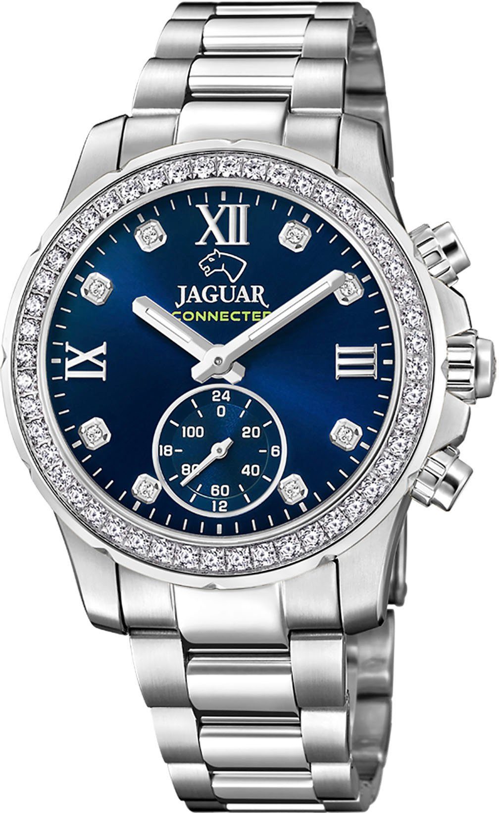 Jaguar Chronograaf Connected Polshorloge, dameshorloge, saffierglas, stopwatchfunctie, Swiss Made
