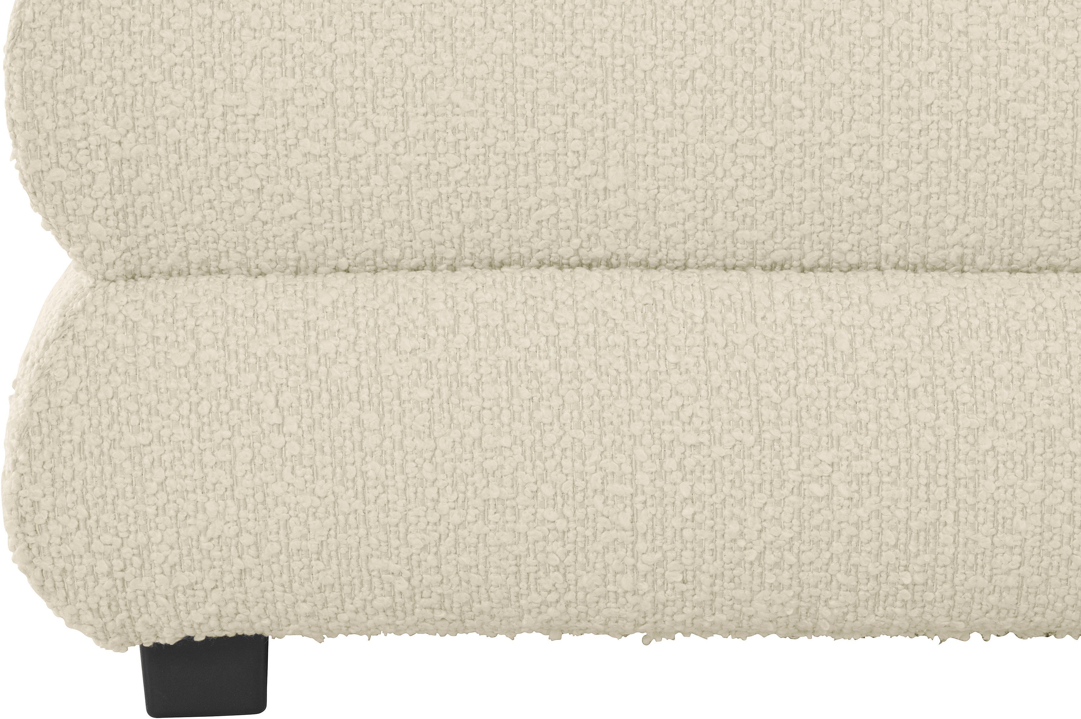 LeGer Home by Lena Gercke Gestoffeerd bed Maylis bouclé naar keuze met en zonder matras en lattenbodem, ook in 200 cm breedte