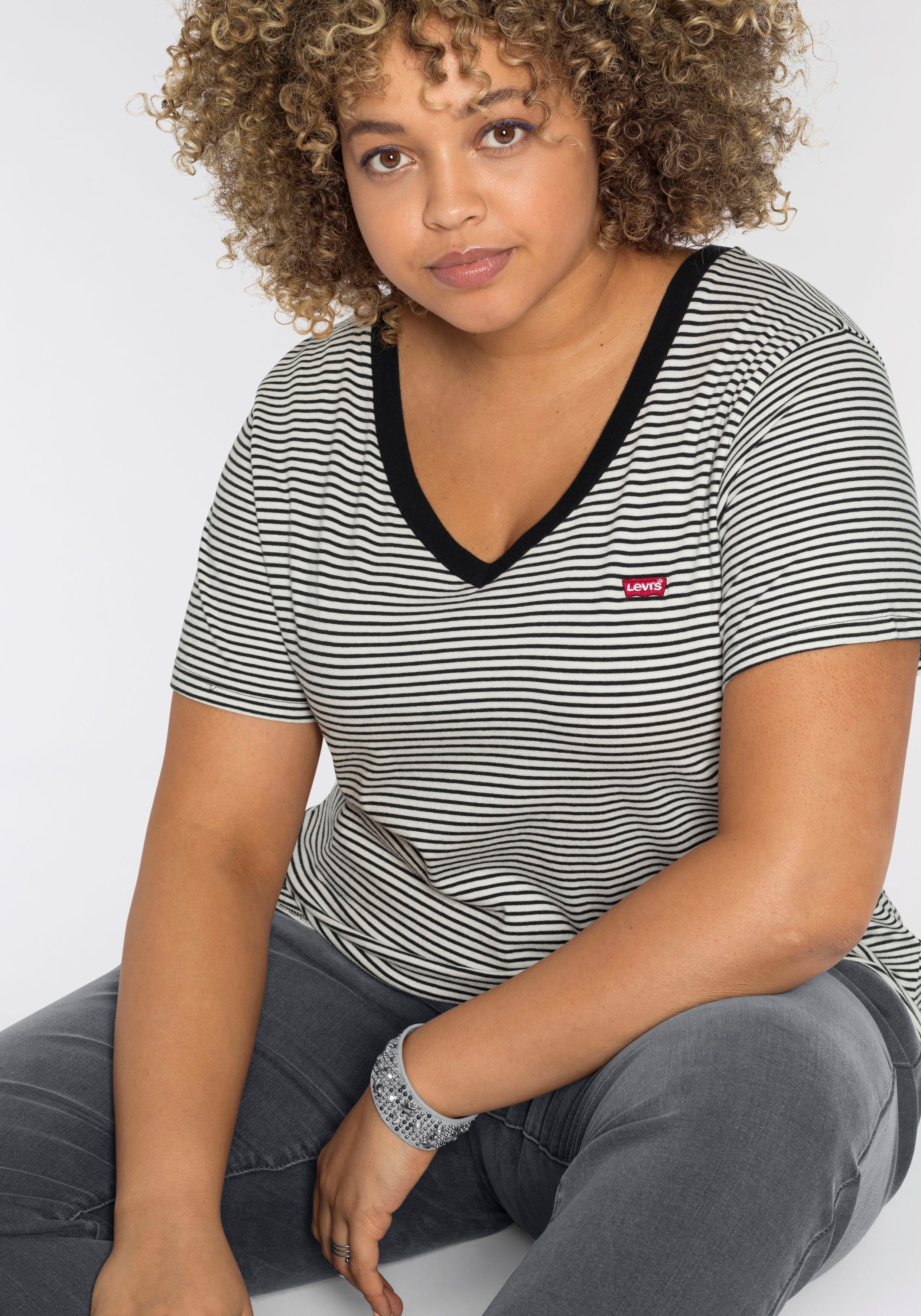 Levi's® Plus Shirt met korte mouwen V NECK TEE